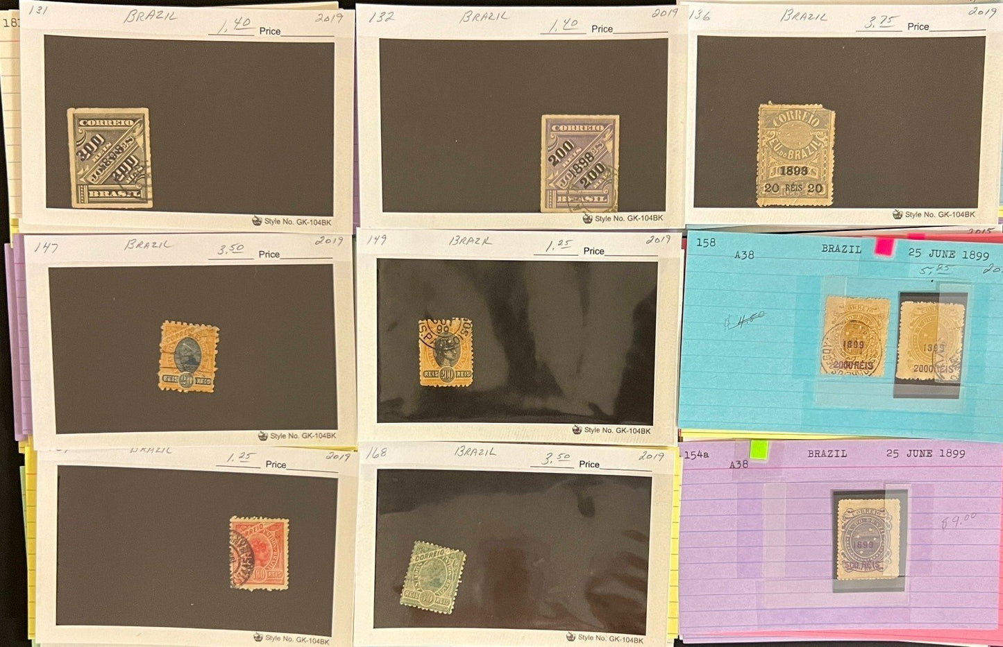 Brazil Ecuador Chile Venezuela Stamp Collection Dealer Cards Mint & Used ZAYIX