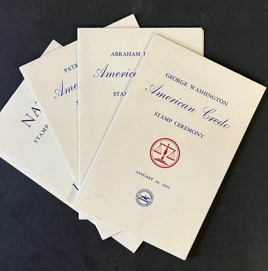 American Credo FDC Ceremony Program Collection 1960 ZAYIX