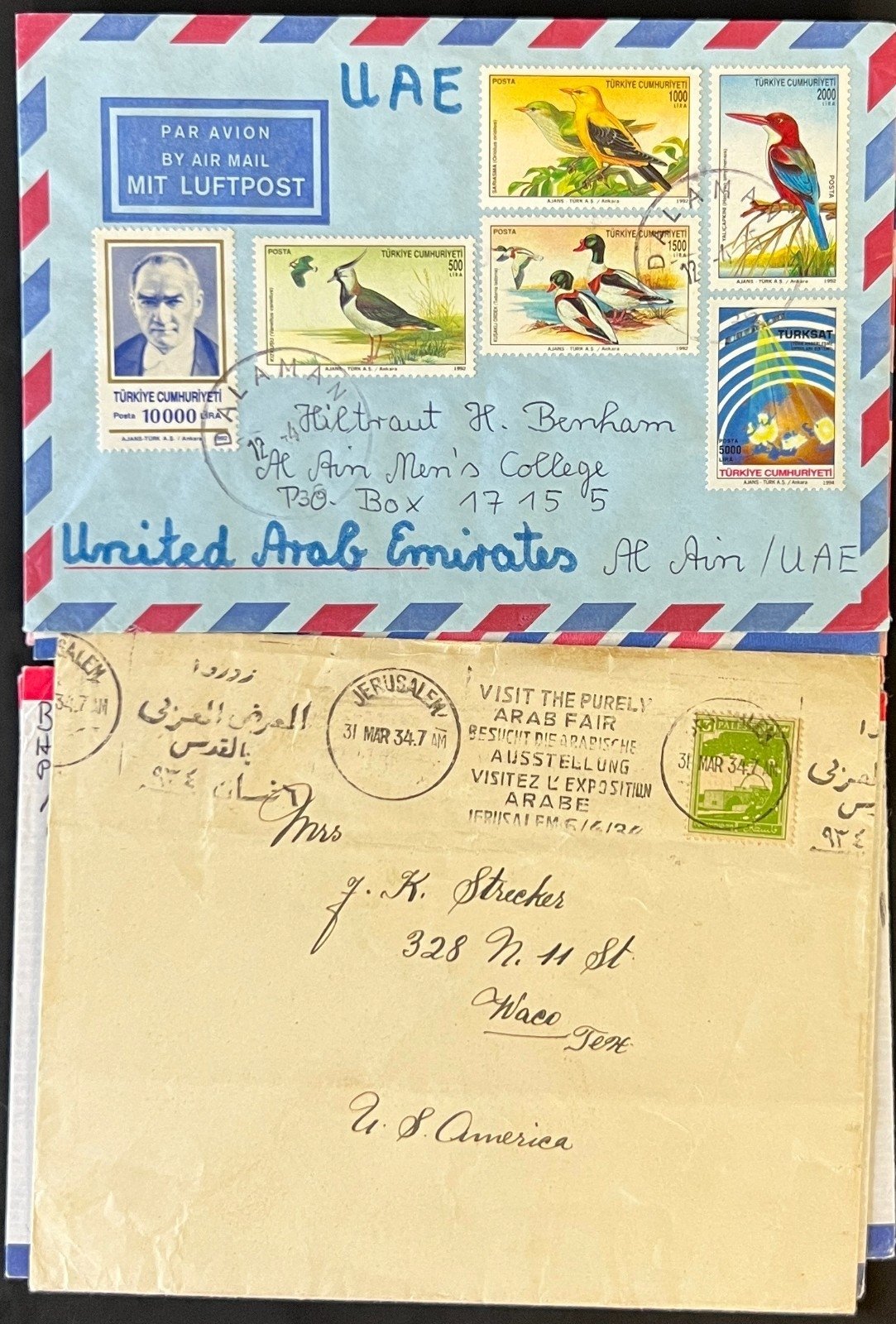 Middle Eastern Cover Collection 37 Covers & Air Mail FDC ZAYIX