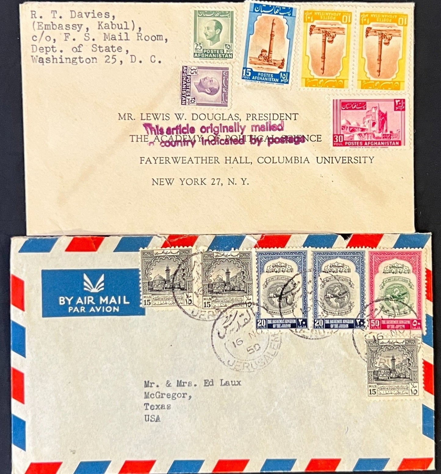 Middle Eastern Cover Collection 37 Covers & Air Mail FDC ZAYIX