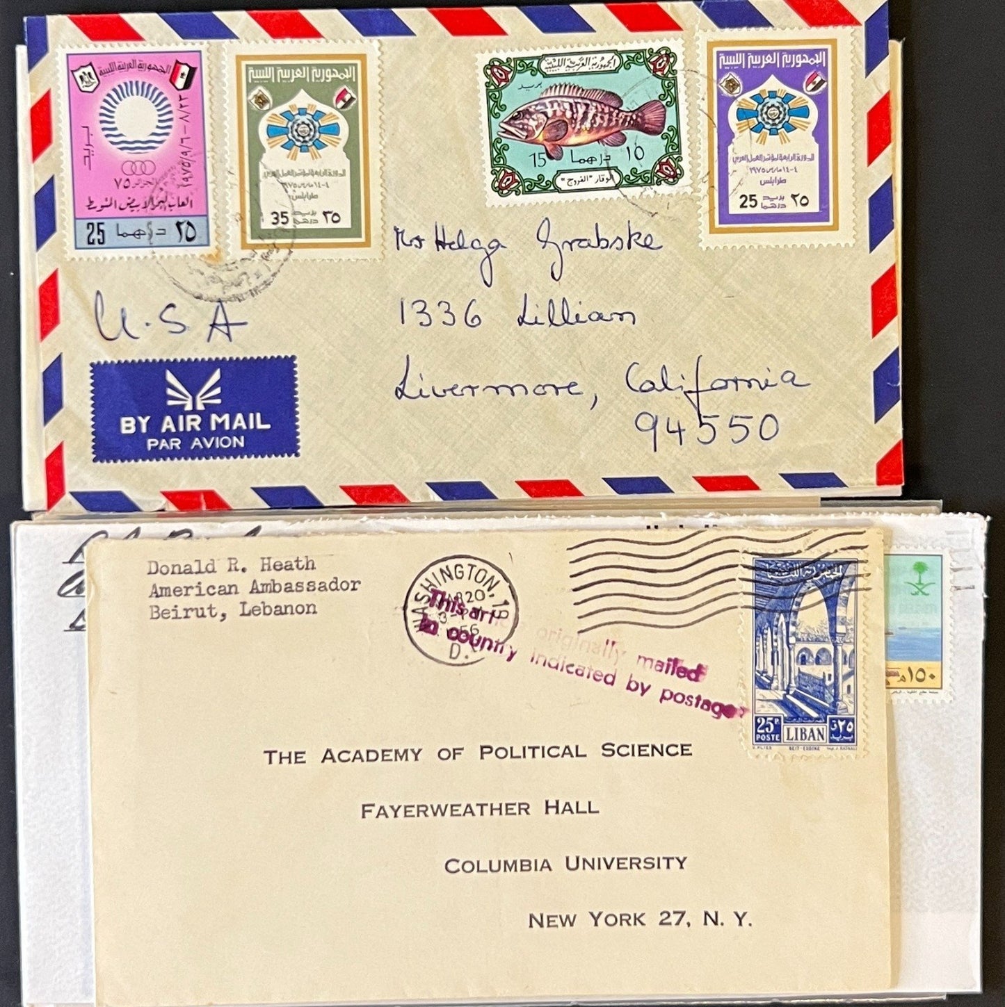 Middle Eastern Cover Collection 37 Covers & Air Mail FDC ZAYIX