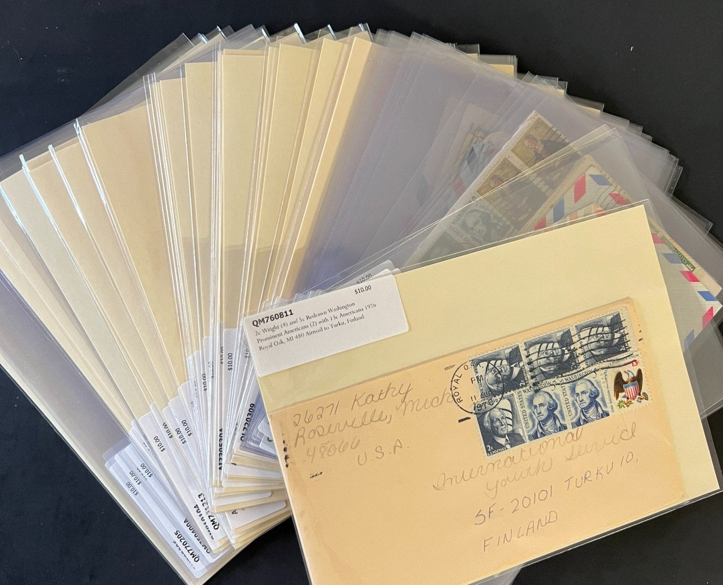 World Wide Air Mail Cover Collection 66 Covers  From Around the World FDC ZAYIX
