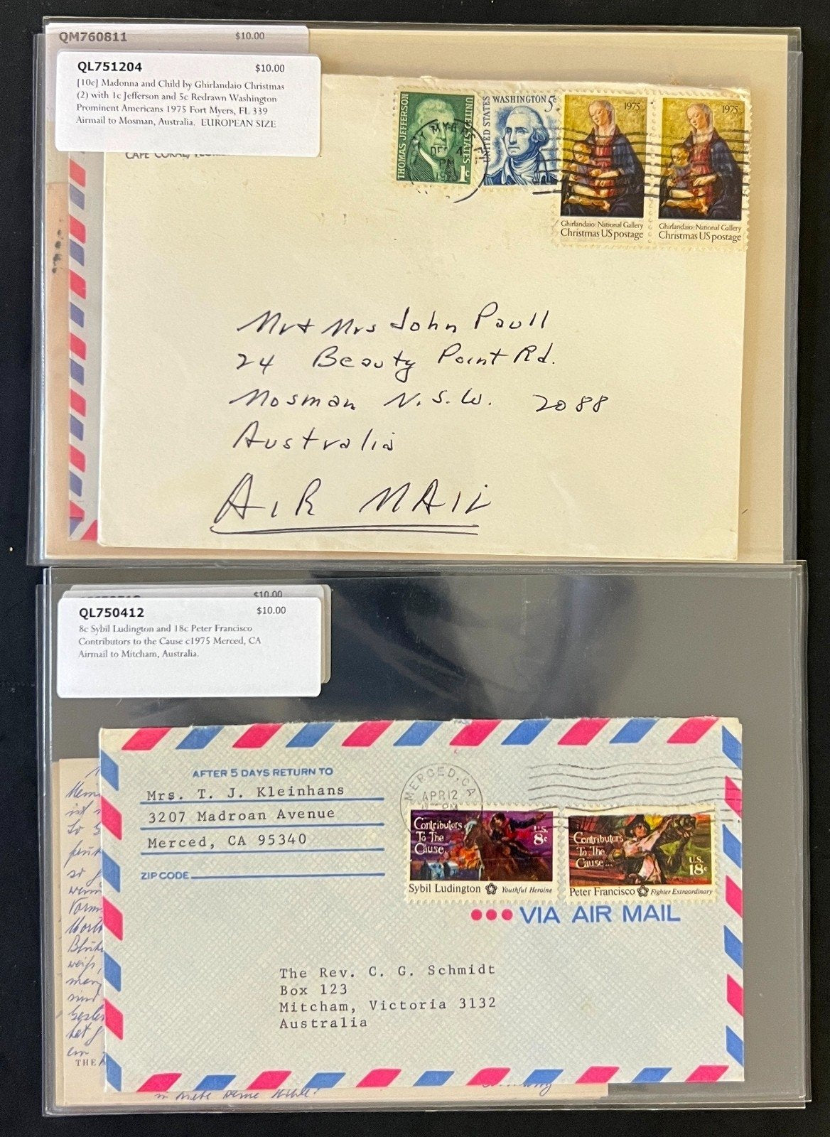 World Wide Air Mail Cover Collection 66 Covers  From Around the World FDC ZAYIX
