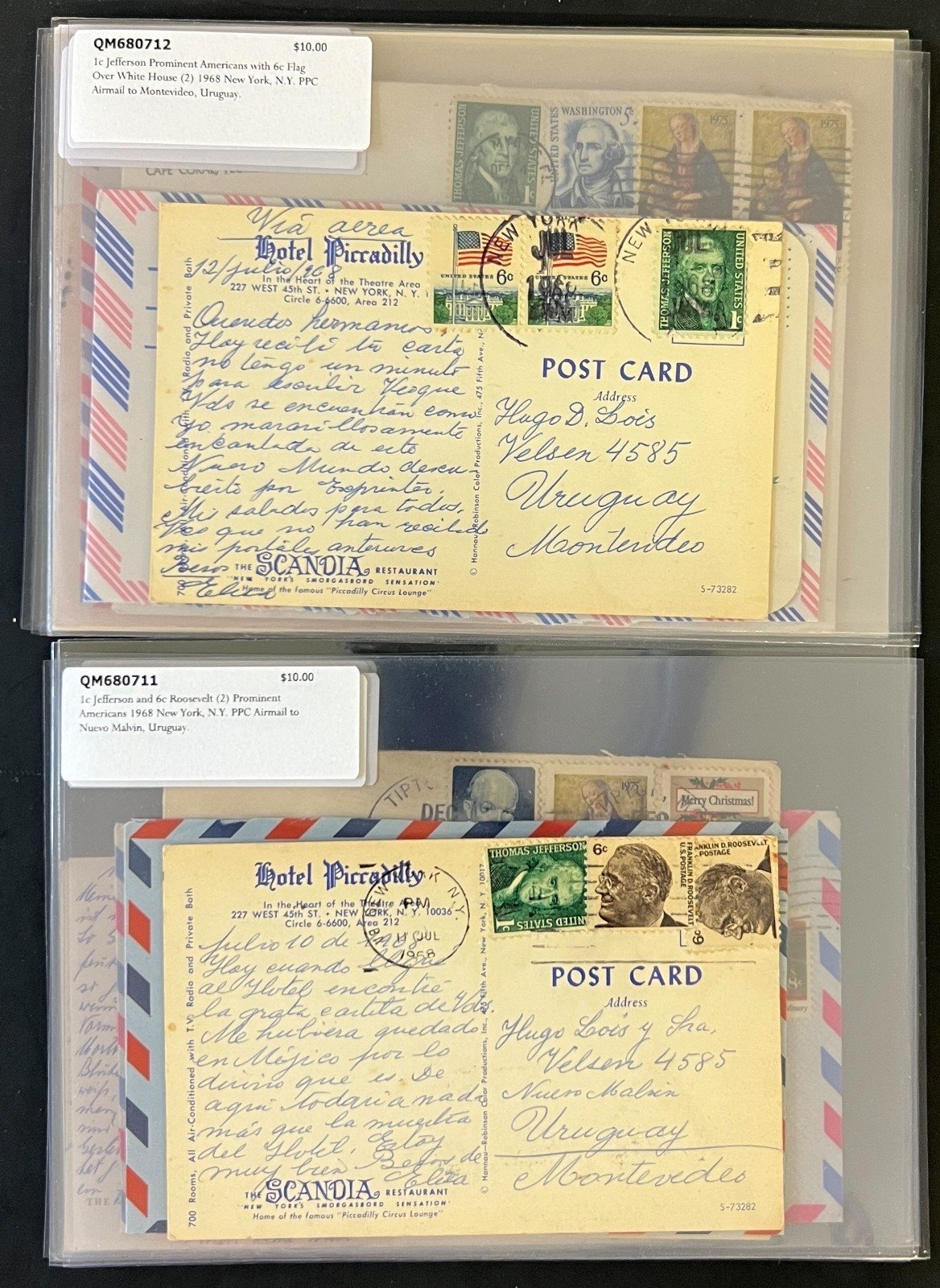 World Wide Air Mail Cover Collection 66 Covers  From Around the World FDC ZAYIX