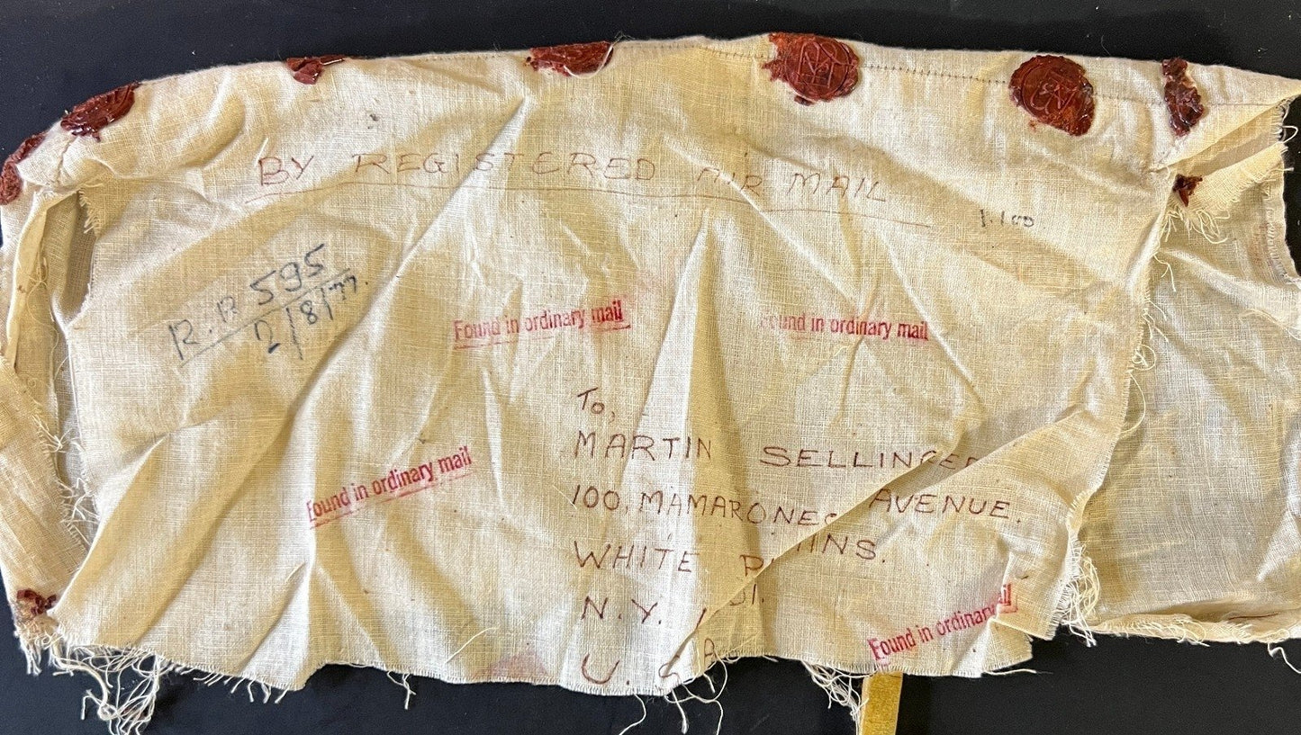 Bhutan & India Cloth Mailing Wrappers Collection Sea Mail & Air Mail ZAYIX