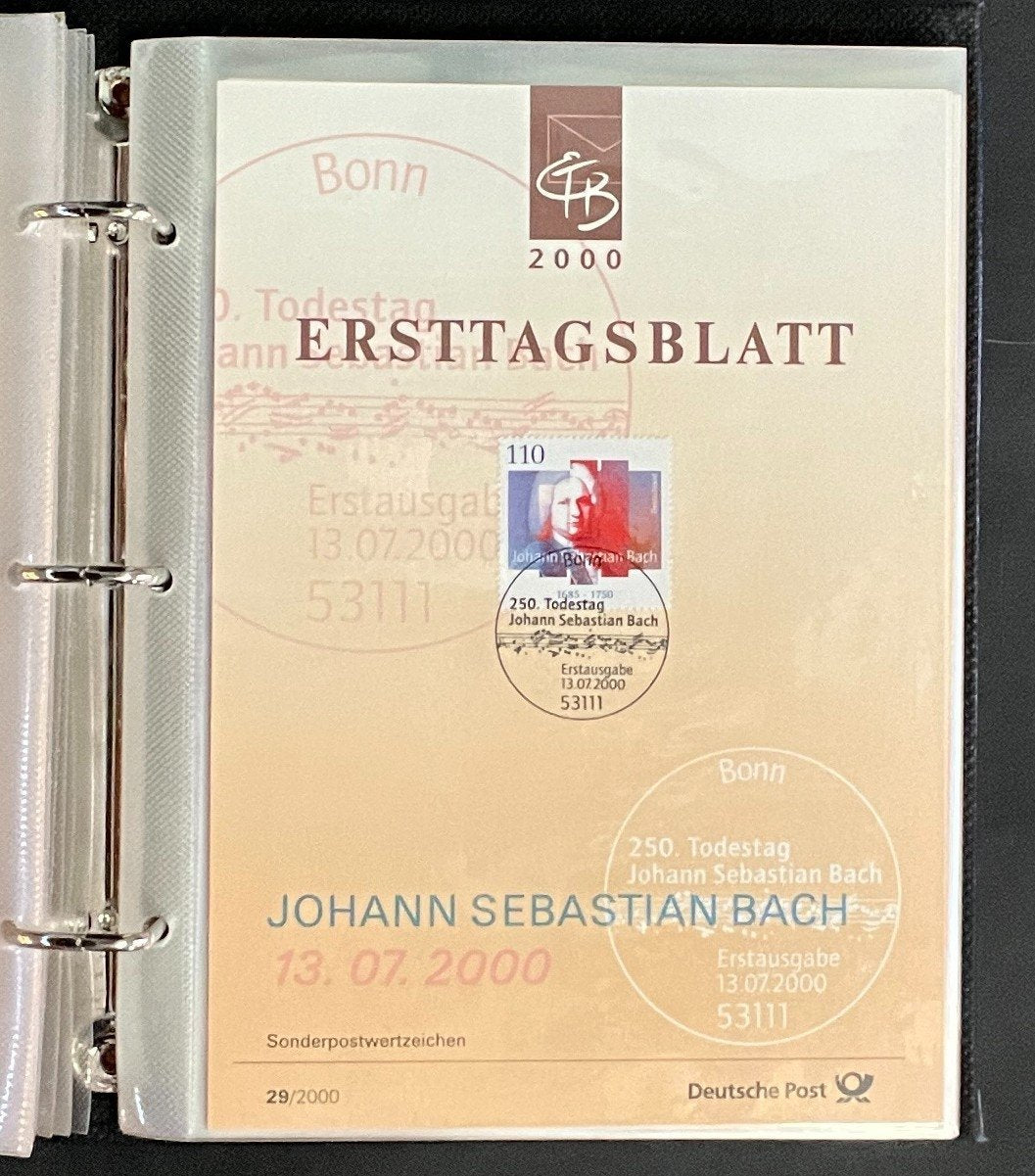 German First day Covers Collection Deutsche Post Album 38 Covers FDC 2000 ZAYIX