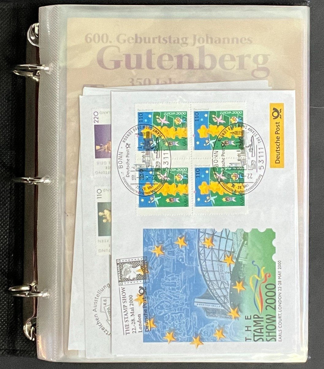 German First day Covers Collection Deutsche Post Album 38 Covers FDC 2000 ZAYIX