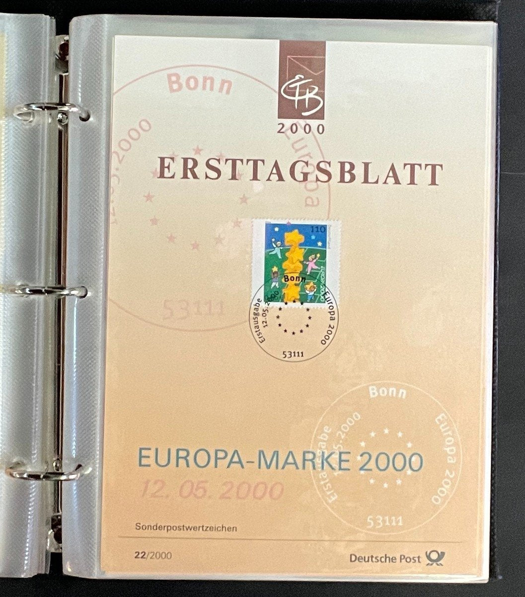 German First day Covers Collection Deutsche Post Album 38 Covers FDC 2000 ZAYIX
