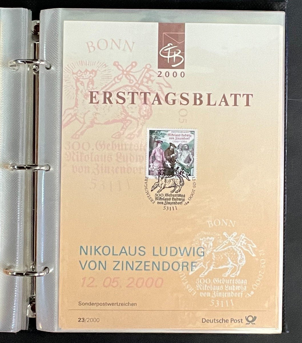 German First day Covers Collection Deutsche Post Album 38 Covers FDC 2000 ZAYIX