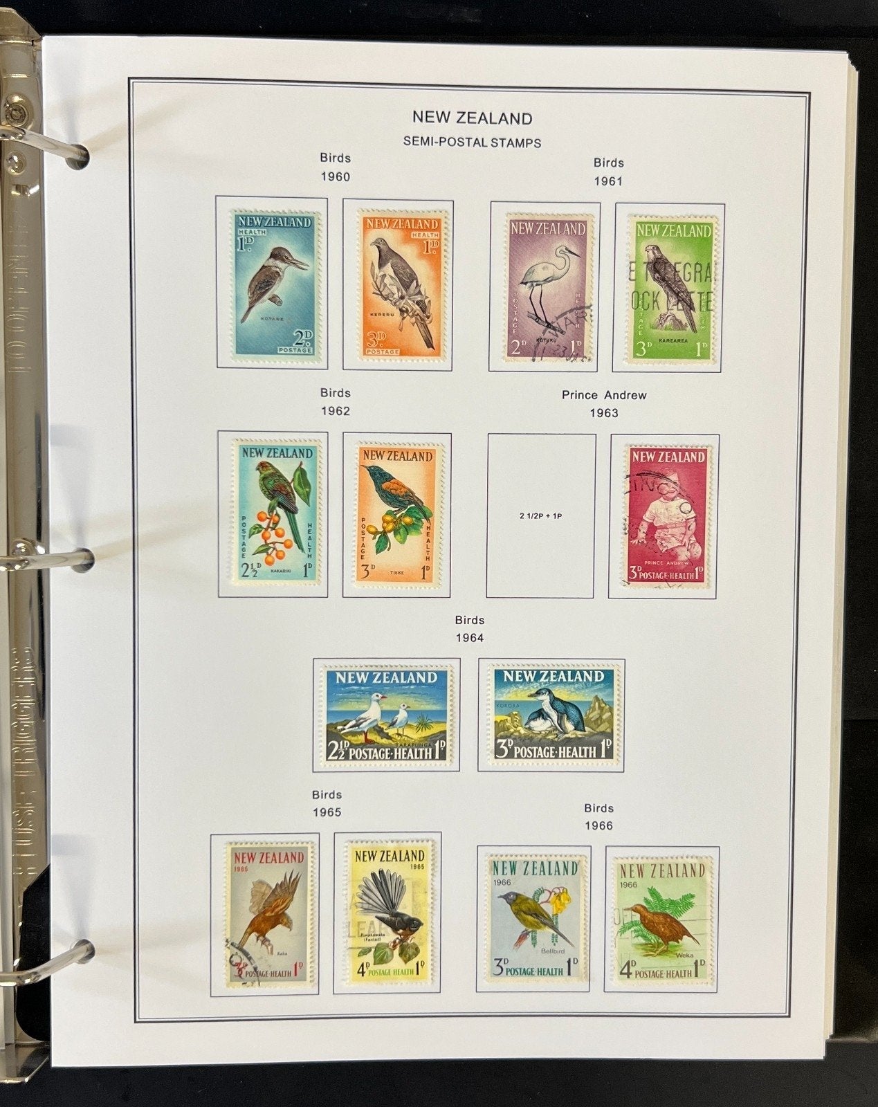 New Zealand Nigeria North Borneo Stamp Collection Album Steiner Pages ZAYIX