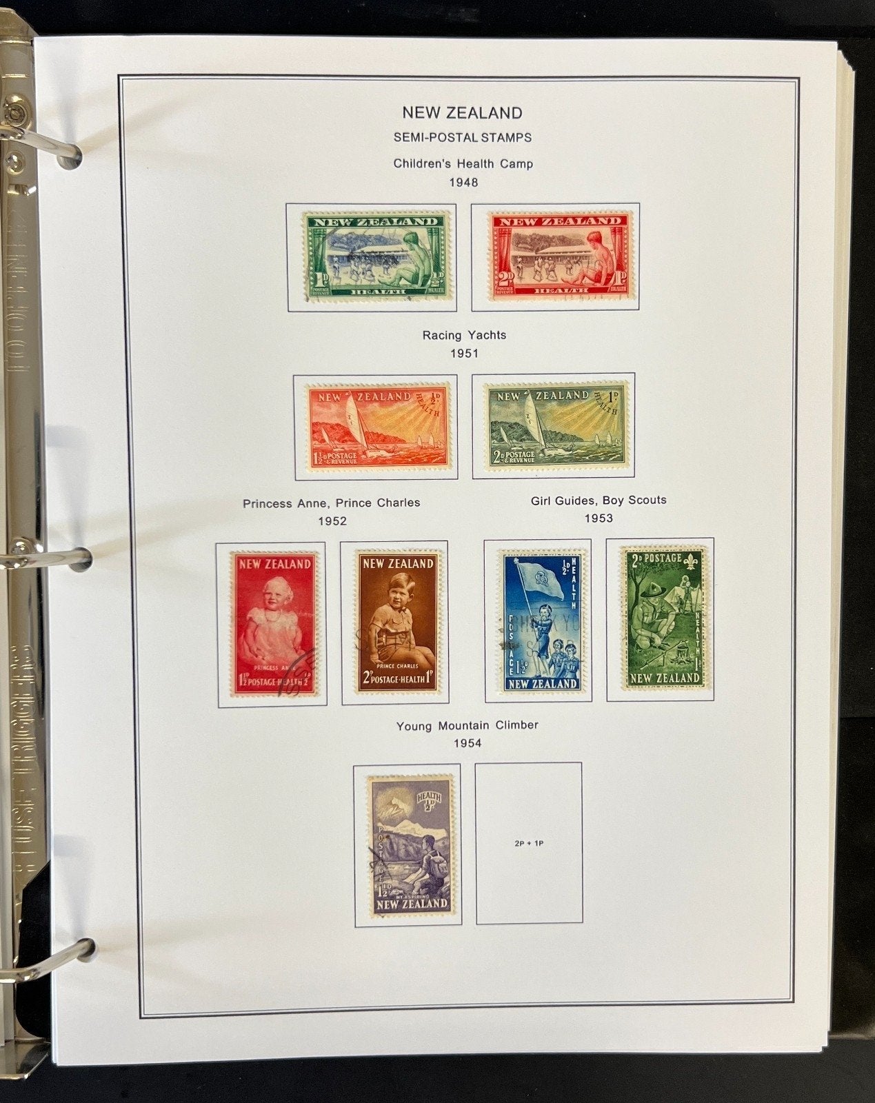 New Zealand Nigeria North Borneo Stamp Collection Album Steiner Pages ZAYIX