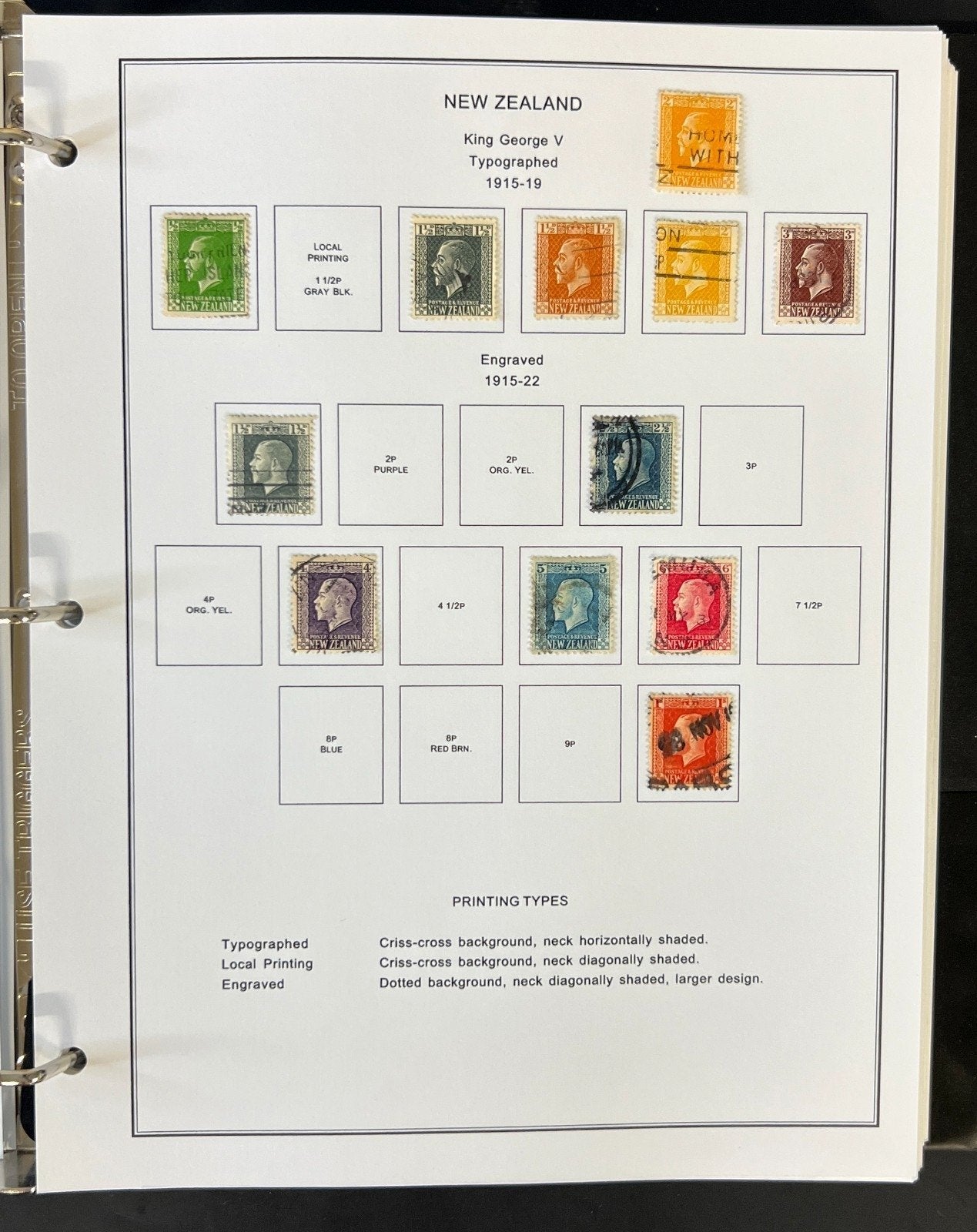 New Zealand Nigeria North Borneo Stamp Collection Album Steiner Pages ZAYIX
