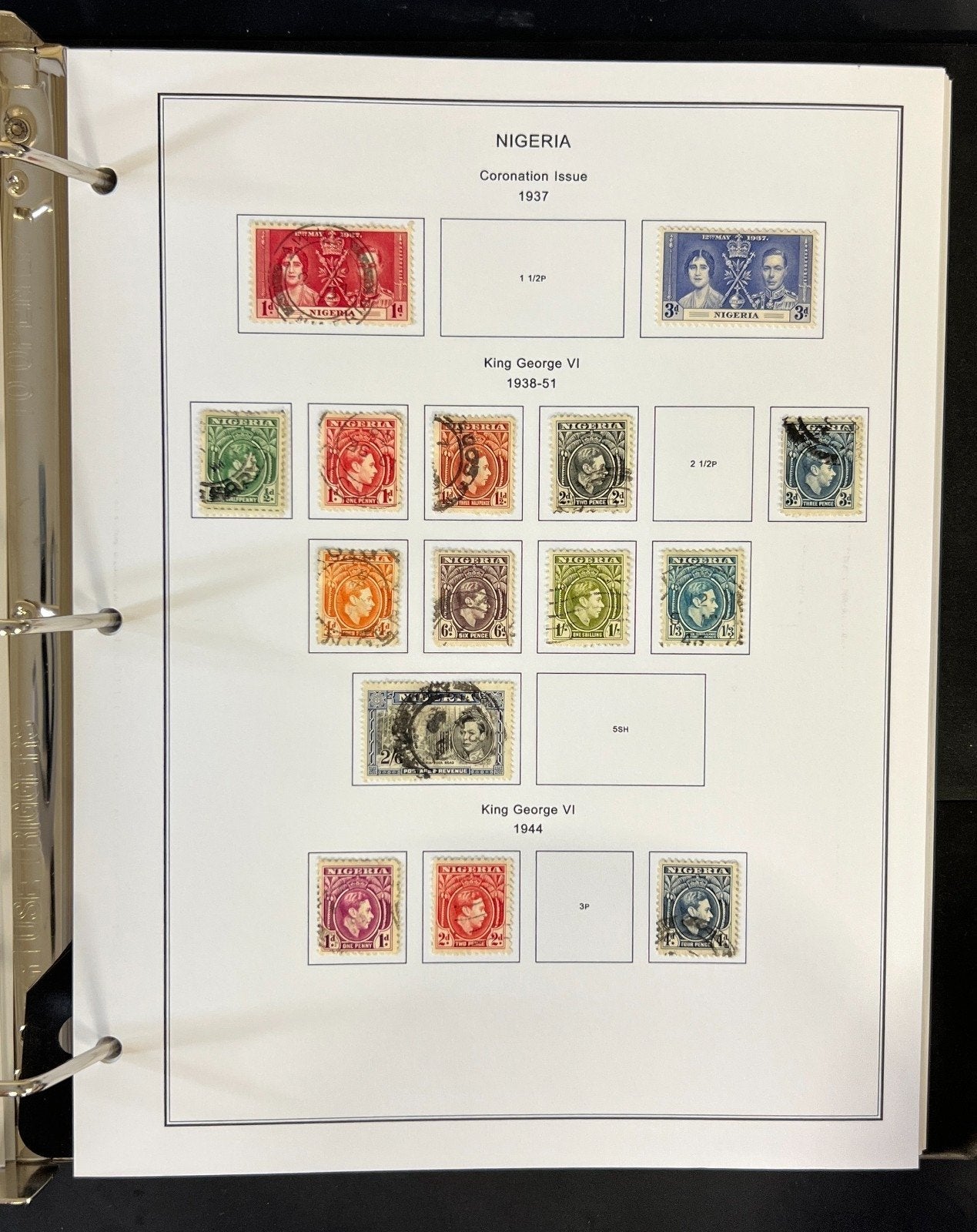 New Zealand Nigeria North Borneo Stamp Collection Album Steiner Pages ZAYIX