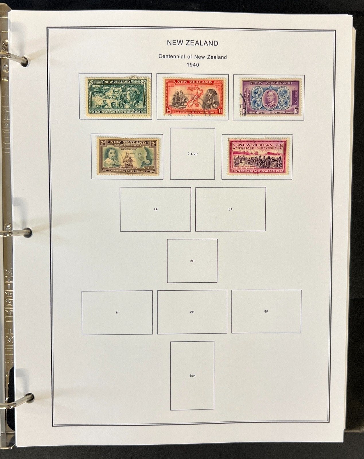 New Zealand Nigeria North Borneo Stamp Collection Album Steiner Pages ZAYIX
