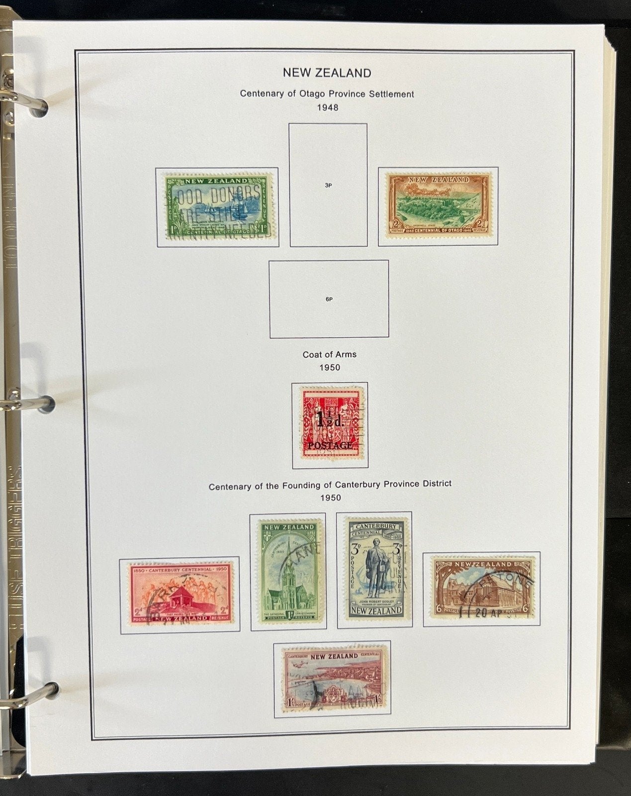 New Zealand Nigeria North Borneo Stamp Collection Album Steiner Pages ZAYIX