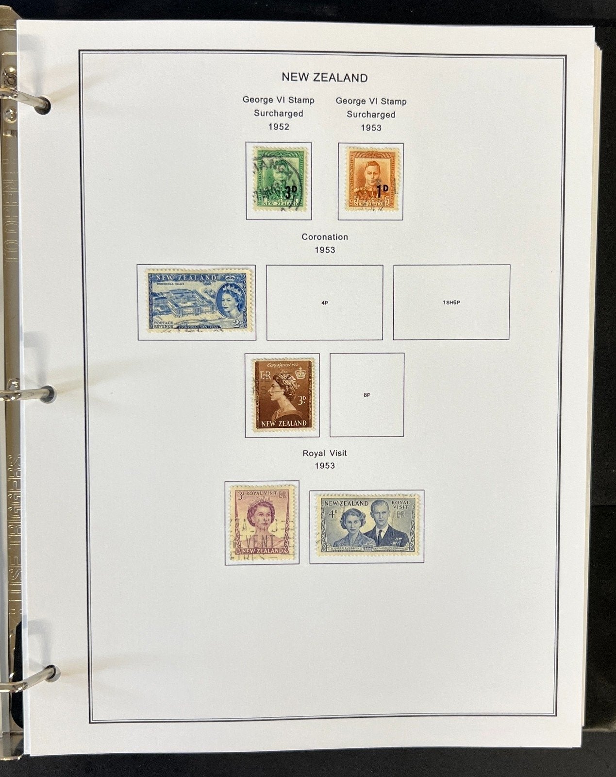 New Zealand Nigeria North Borneo Stamp Collection Album Steiner Pages ZAYIX