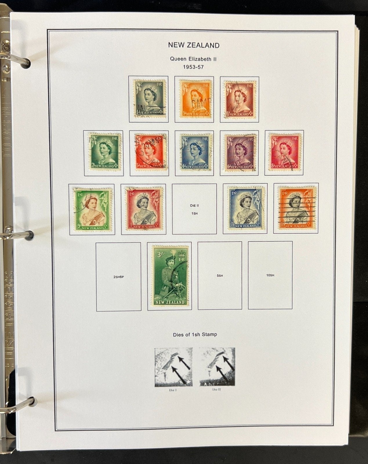 New Zealand Nigeria North Borneo Stamp Collection Album Steiner Pages ZAYIX