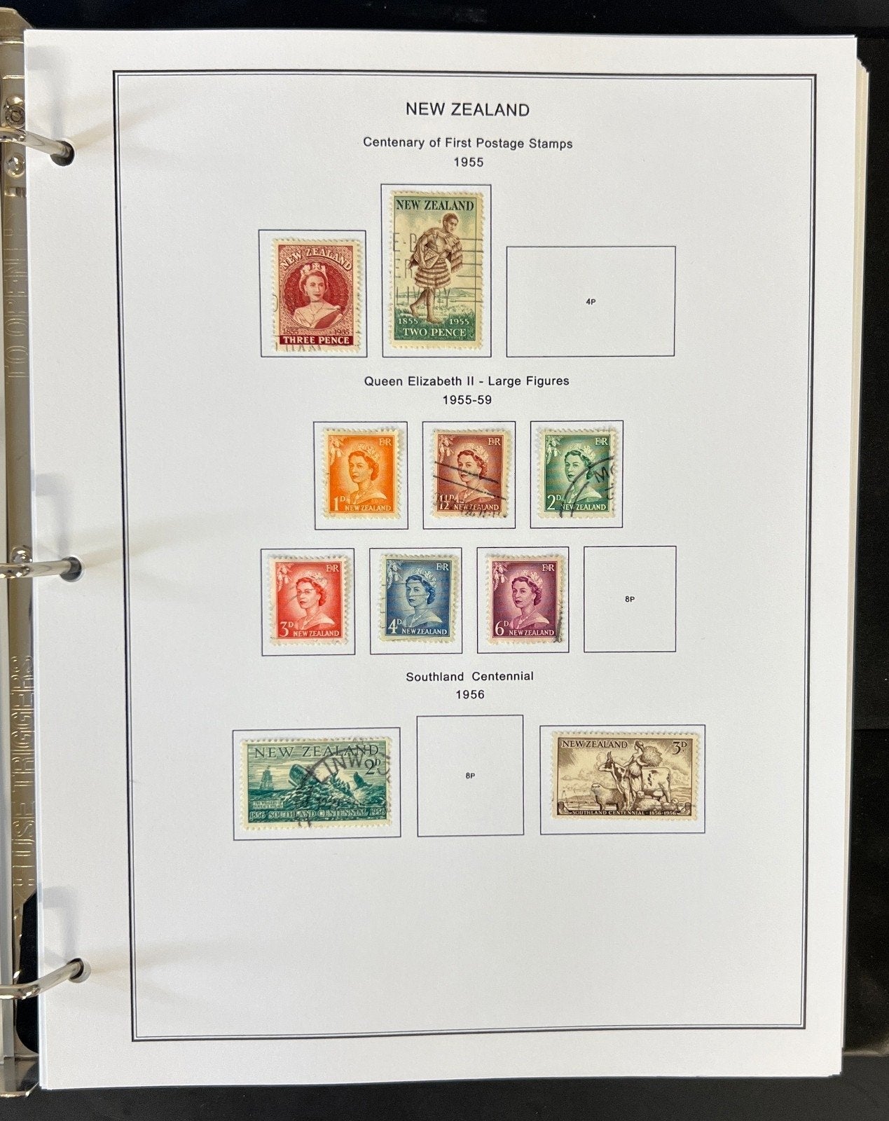 New Zealand Nigeria North Borneo Stamp Collection Album Steiner Pages ZAYIX