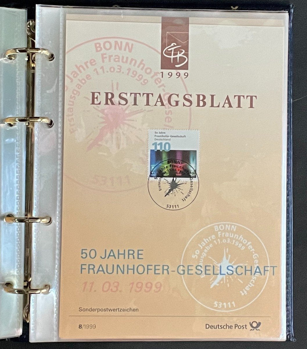 German First day Covers Collection Deutsche Post Album 34 Covers FDC 1999 ZAYIX
