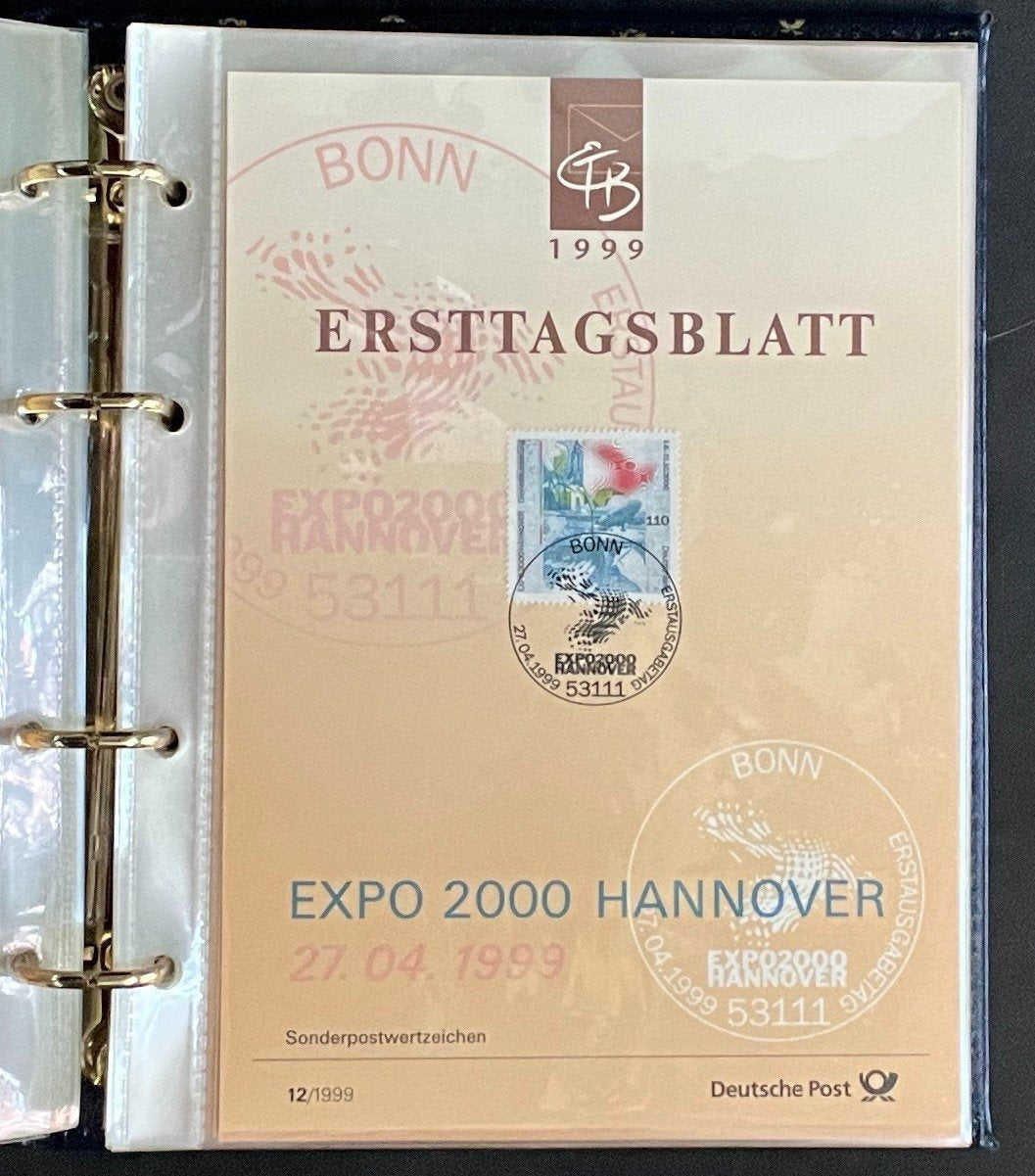German First day Covers Collection Deutsche Post Album 34 Covers FDC 1999 ZAYIX