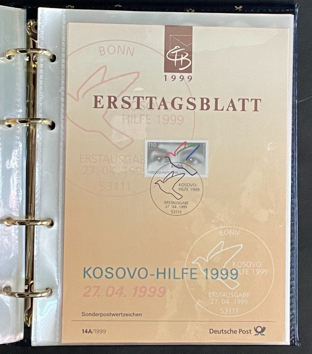 German First day Covers Collection Deutsche Post Album 34 Covers FDC 1999 ZAYIX