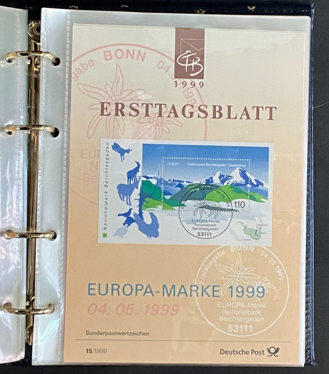 German First day Covers Collection Deutsche Post Album 34 Covers FDC 1999 ZAYIX