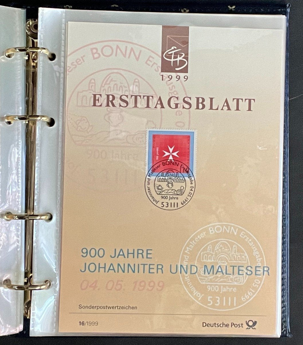 German First day Covers Collection Deutsche Post Album 34 Covers FDC 1999 ZAYIX