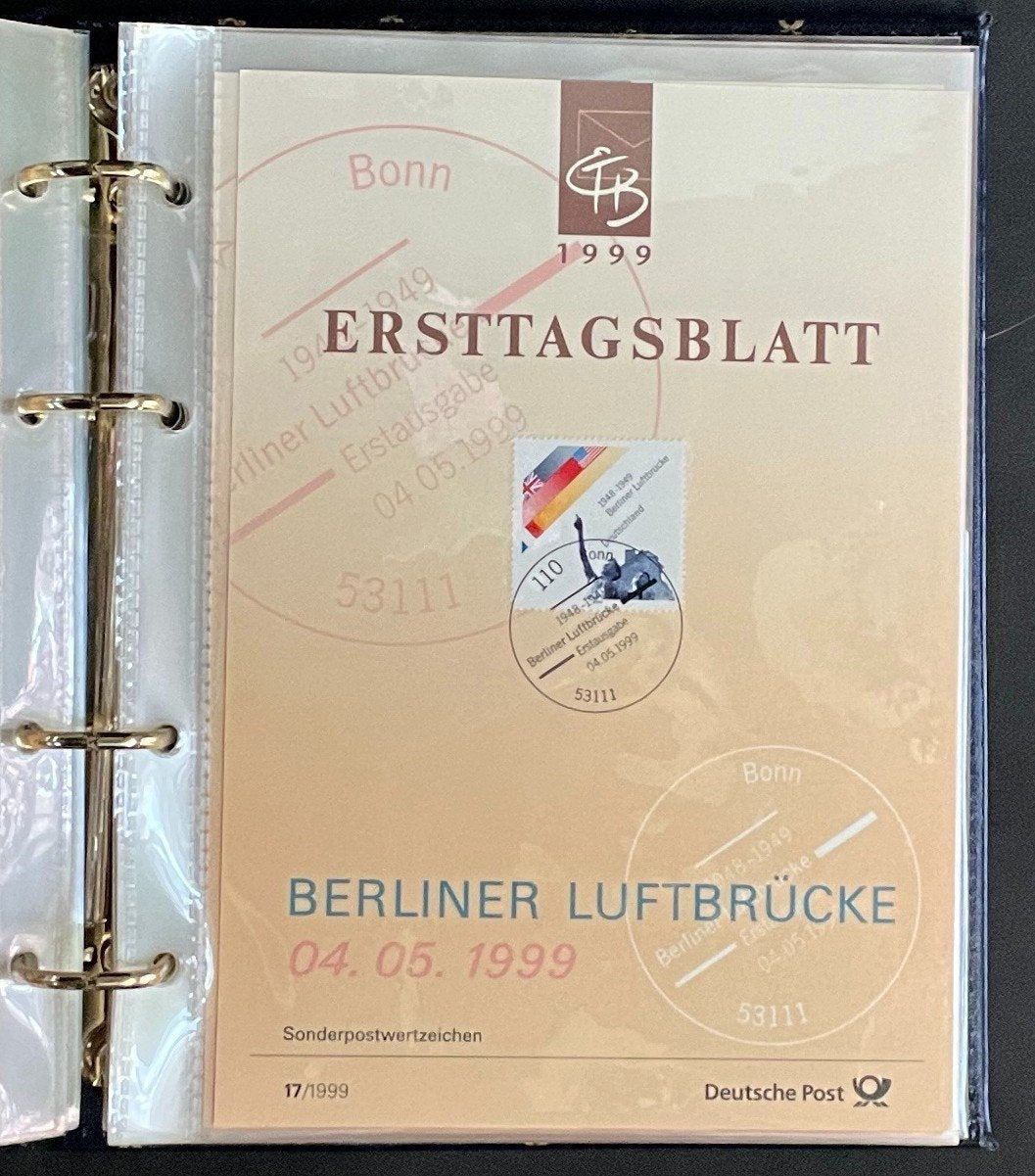 German First day Covers Collection Deutsche Post Album 34 Covers FDC 1999 ZAYIX