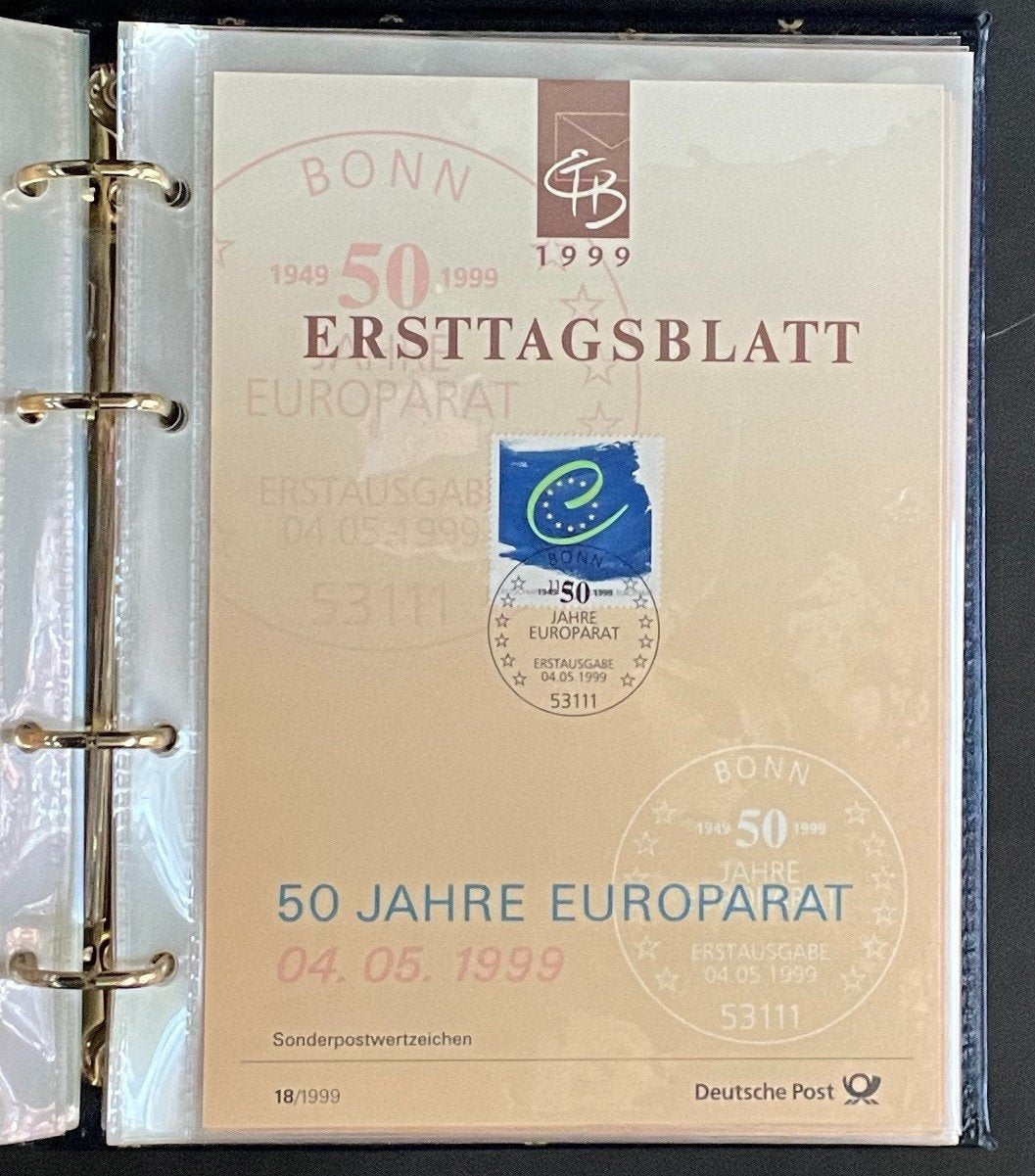 German First day Covers Collection Deutsche Post Album 34 Covers FDC 1999 ZAYIX