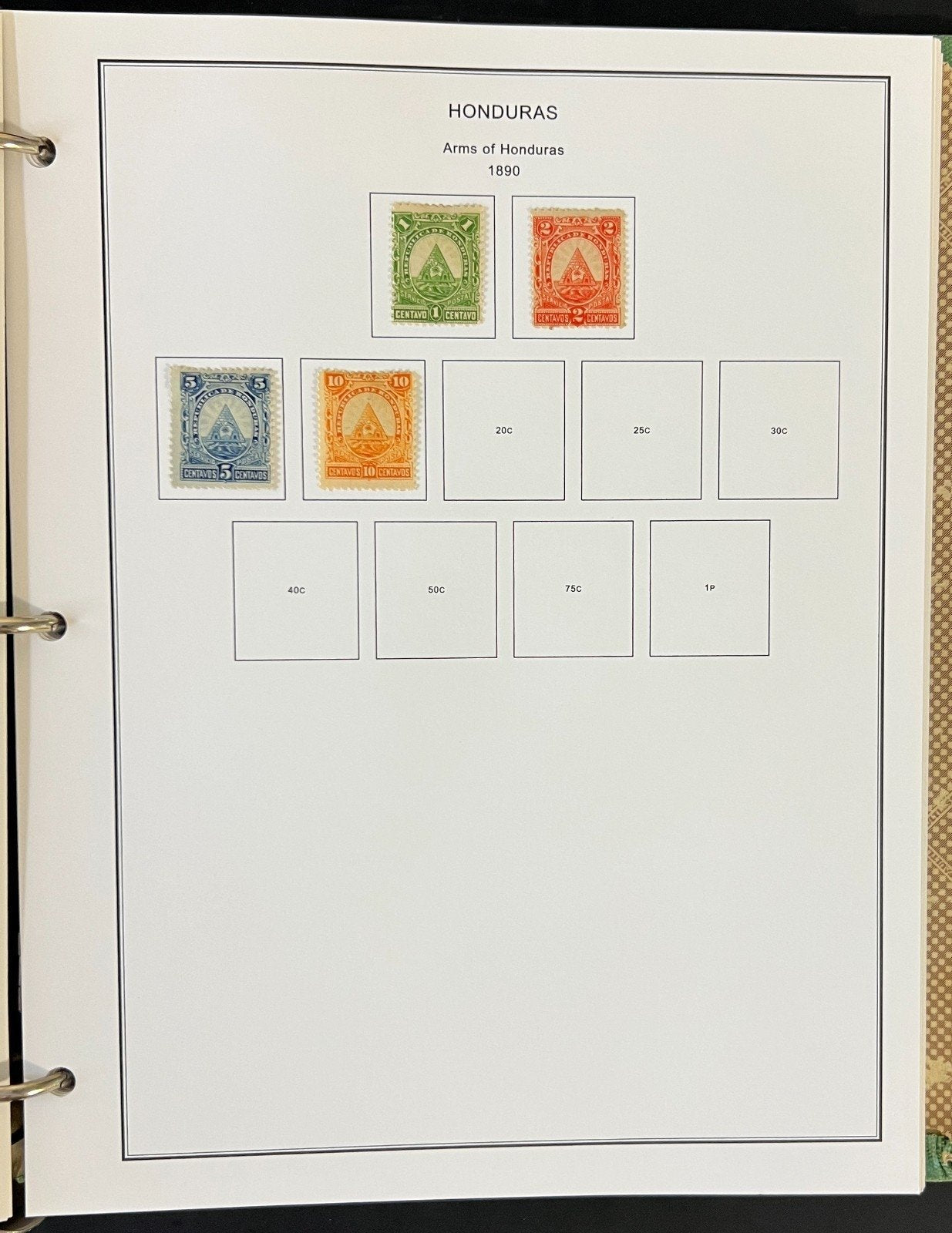 Honduras Stamp Collection Album Steiner Pages Mint & Used 1865-1969 ZAYIX