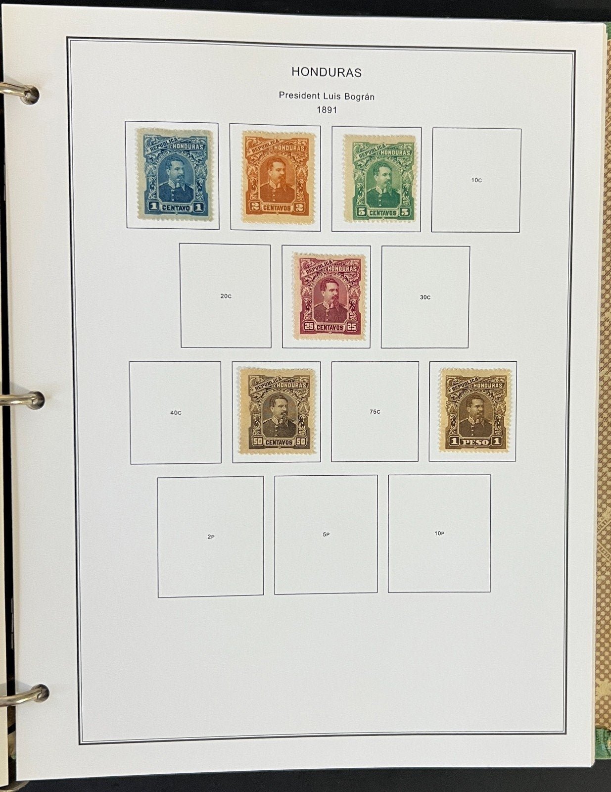 Honduras Stamp Collection Album Steiner Pages Mint & Used 1865-1969 ZAYIX