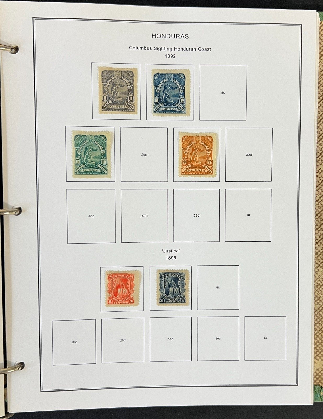 Honduras Stamp Collection Album Steiner Pages Mint & Used 1865-1969 ZAYIX
