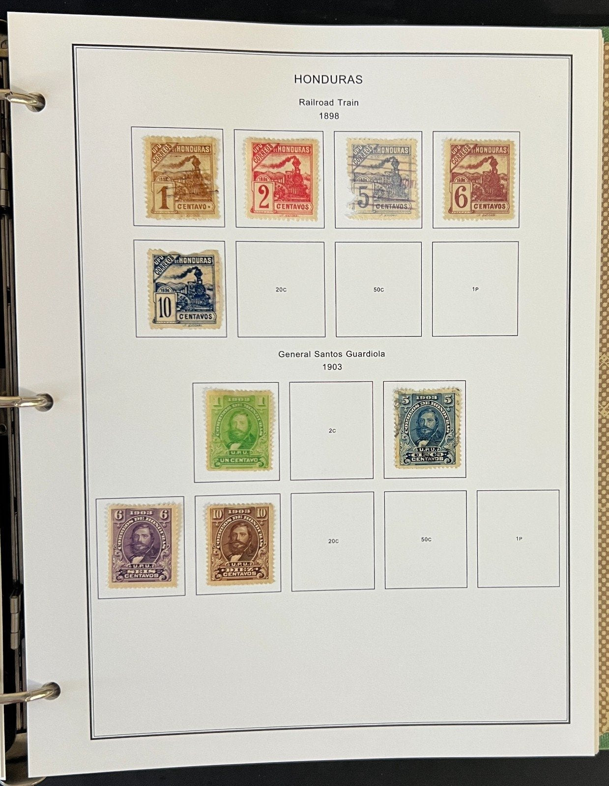 Honduras Stamp Collection Album Steiner Pages Mint & Used 1865-1969 ZAYIX