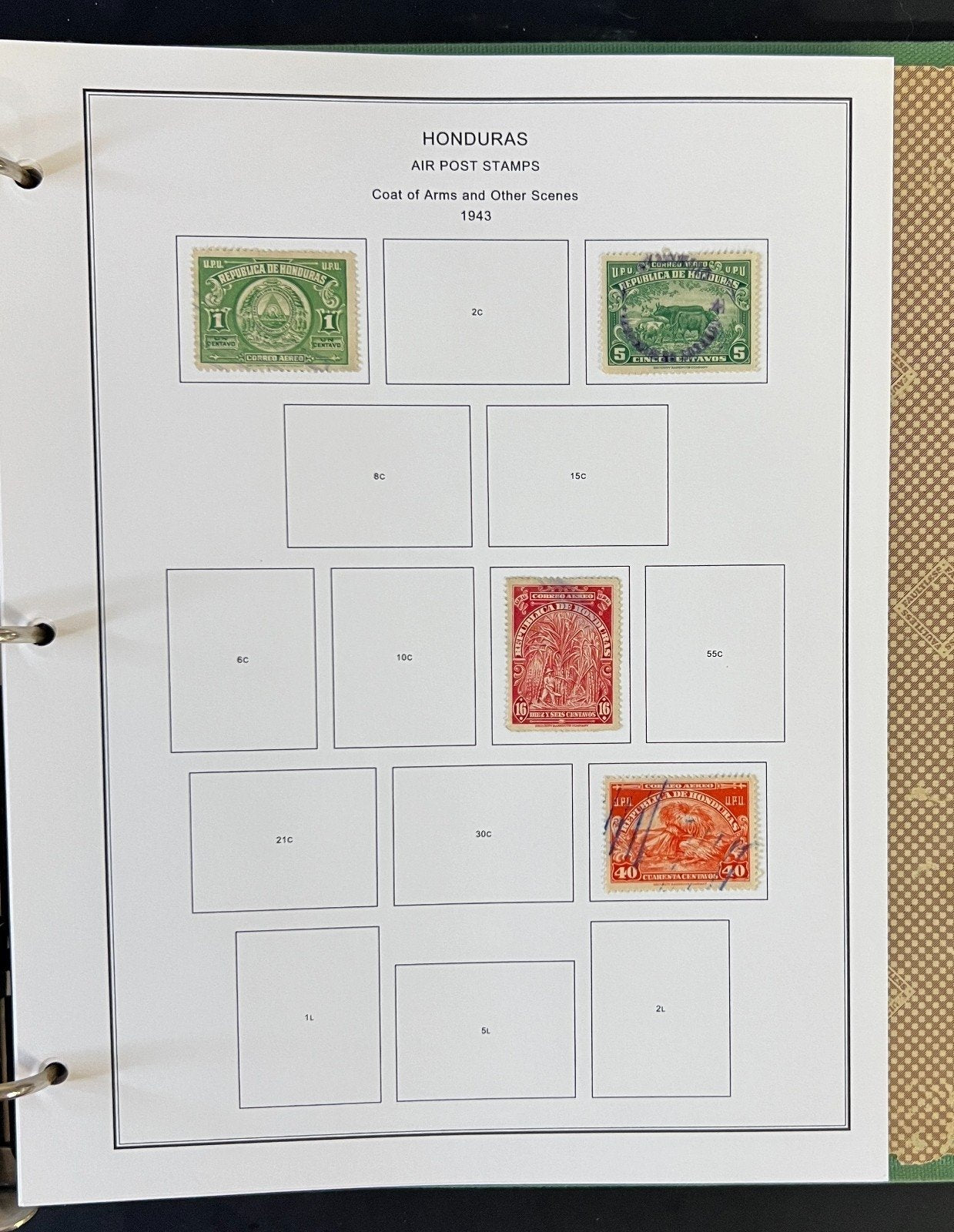 Honduras Stamp Collection Album Steiner Pages Mint & Used 1865-1969 ZAYIX