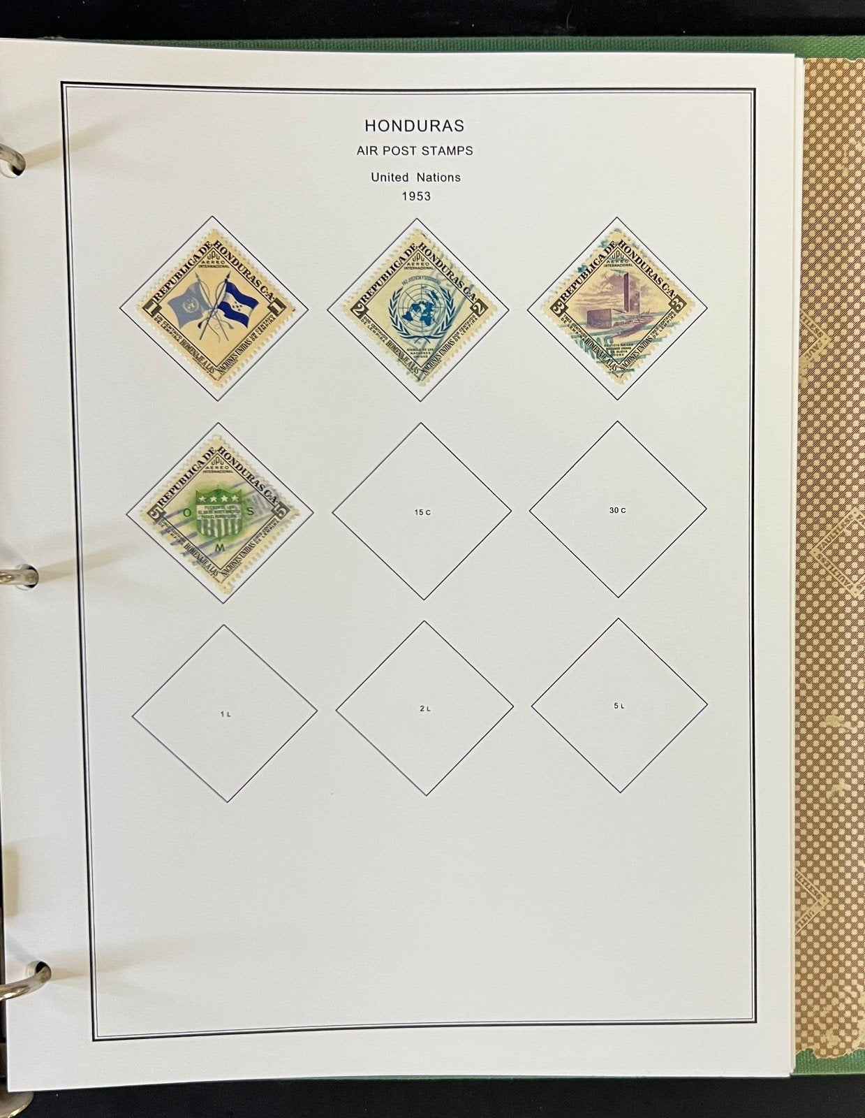Honduras Stamp Collection Album Steiner Pages Mint & Used 1865-1969 ZAYIX