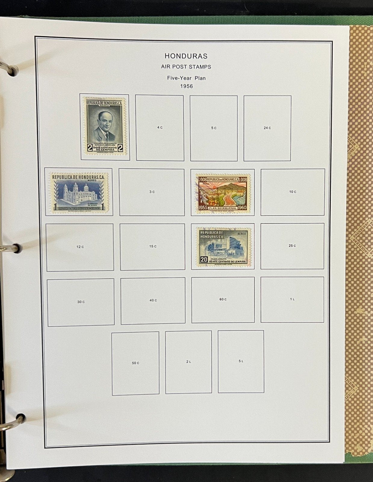 Honduras Stamp Collection Album Steiner Pages Mint & Used 1865-1969 ZAYIX