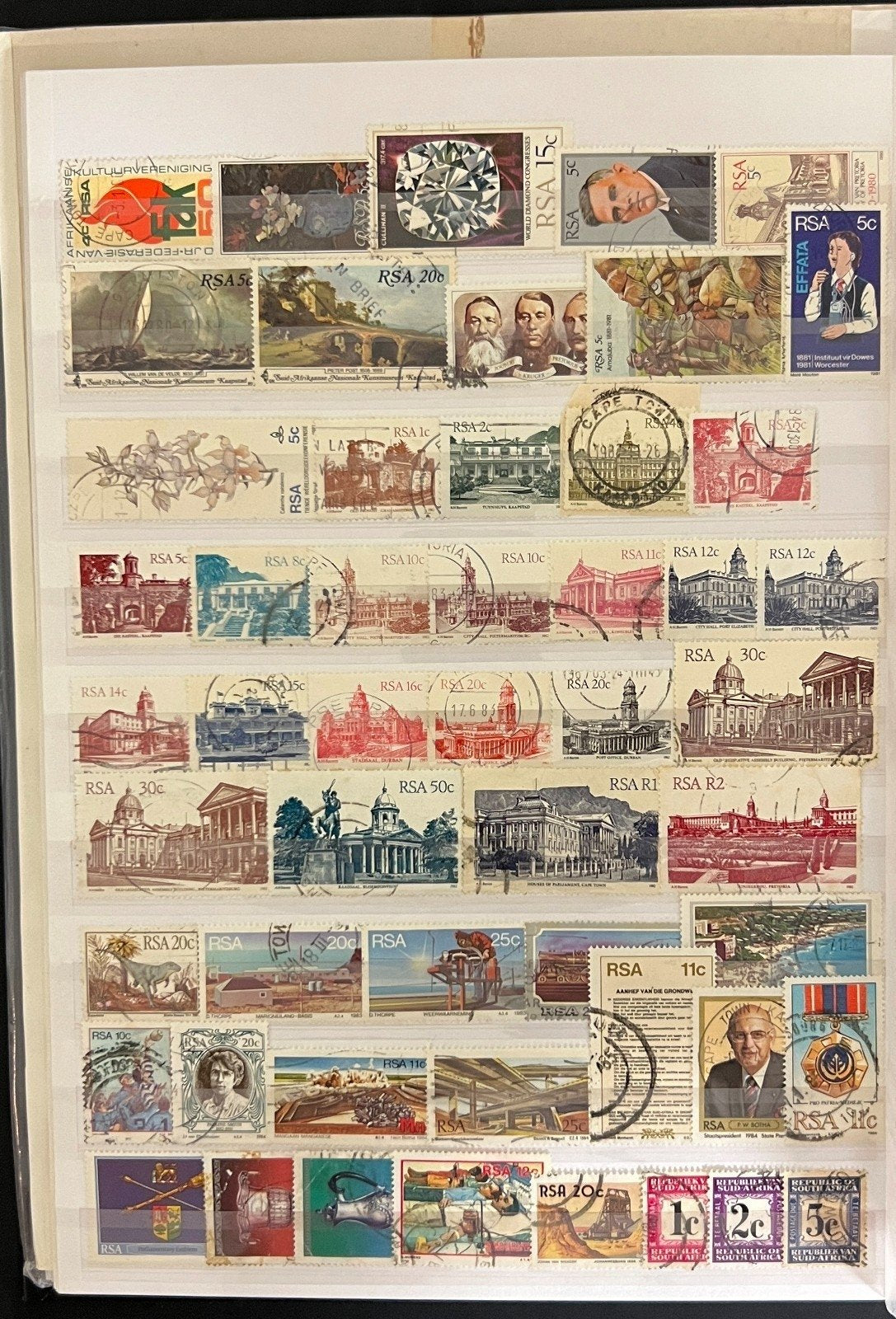 Switzerland & South Africa Stamp Collection Stock Book Mint & Used ZAYIX