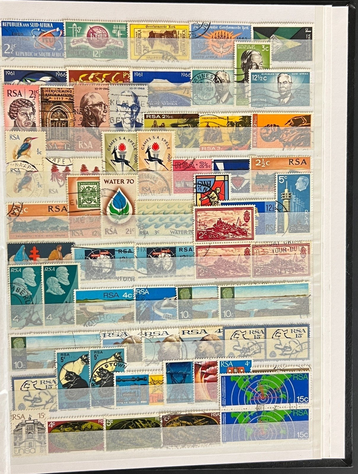 Switzerland & South Africa Stamp Collection Stock Book Mint & Used ZAYIX