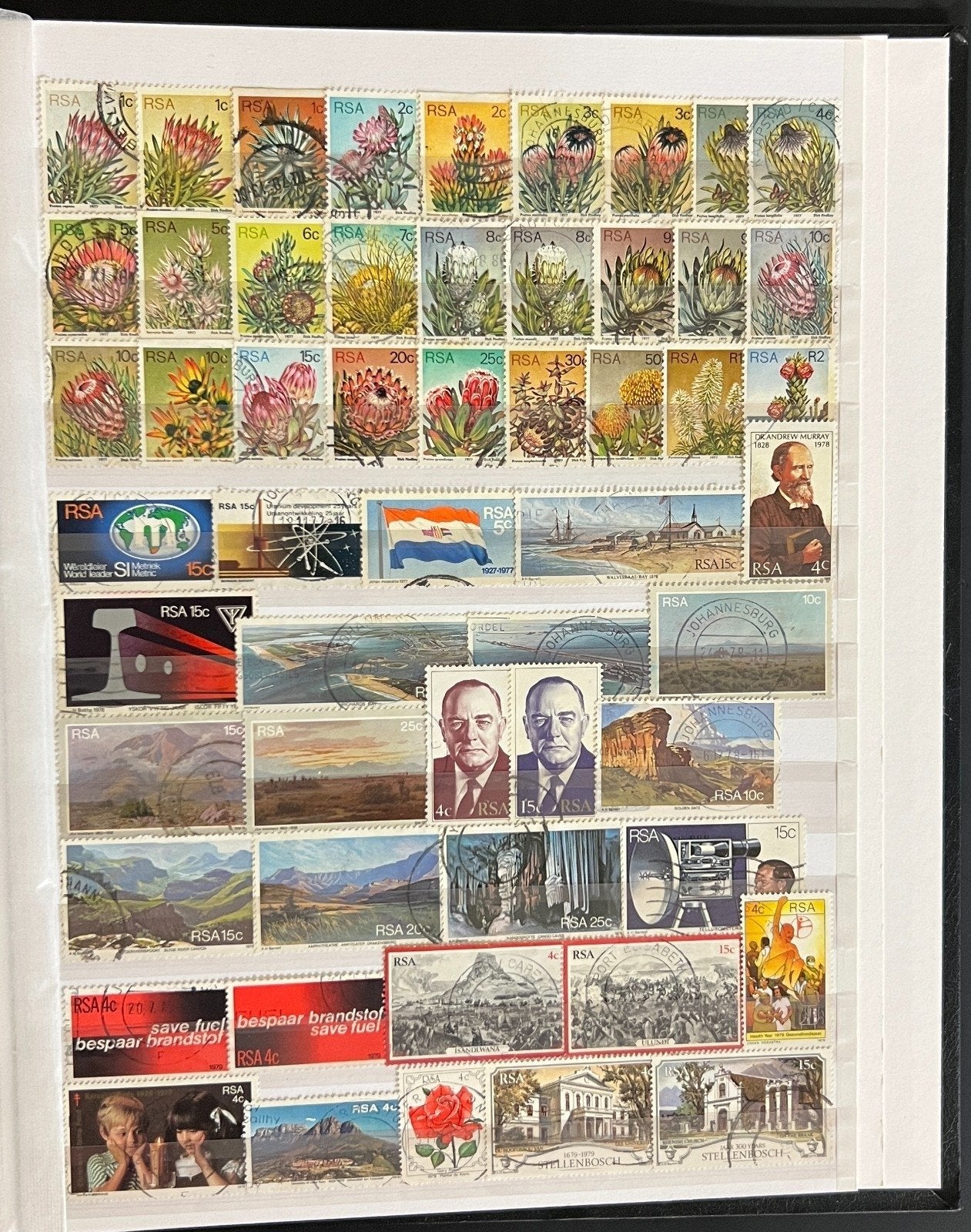 Switzerland & South Africa Stamp Collection Stock Book Mint & Used ZAYIX