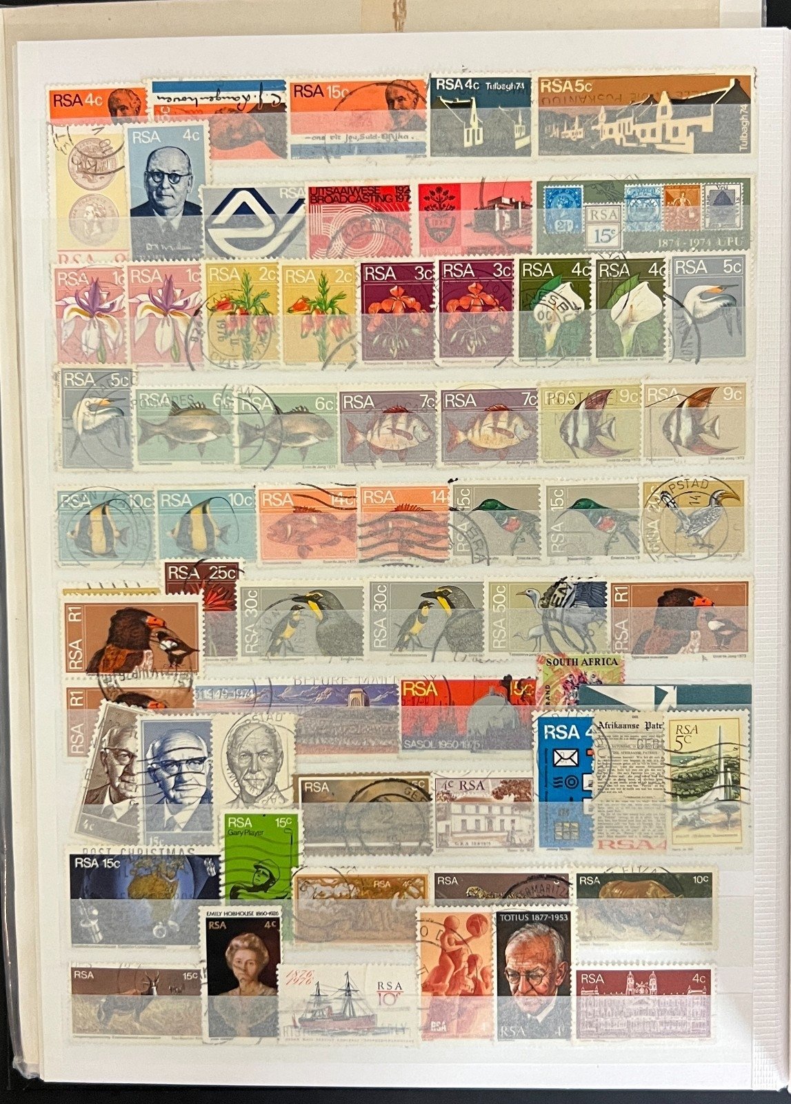 Switzerland & South Africa Stamp Collection Stock Book Mint & Used ZAYIX
