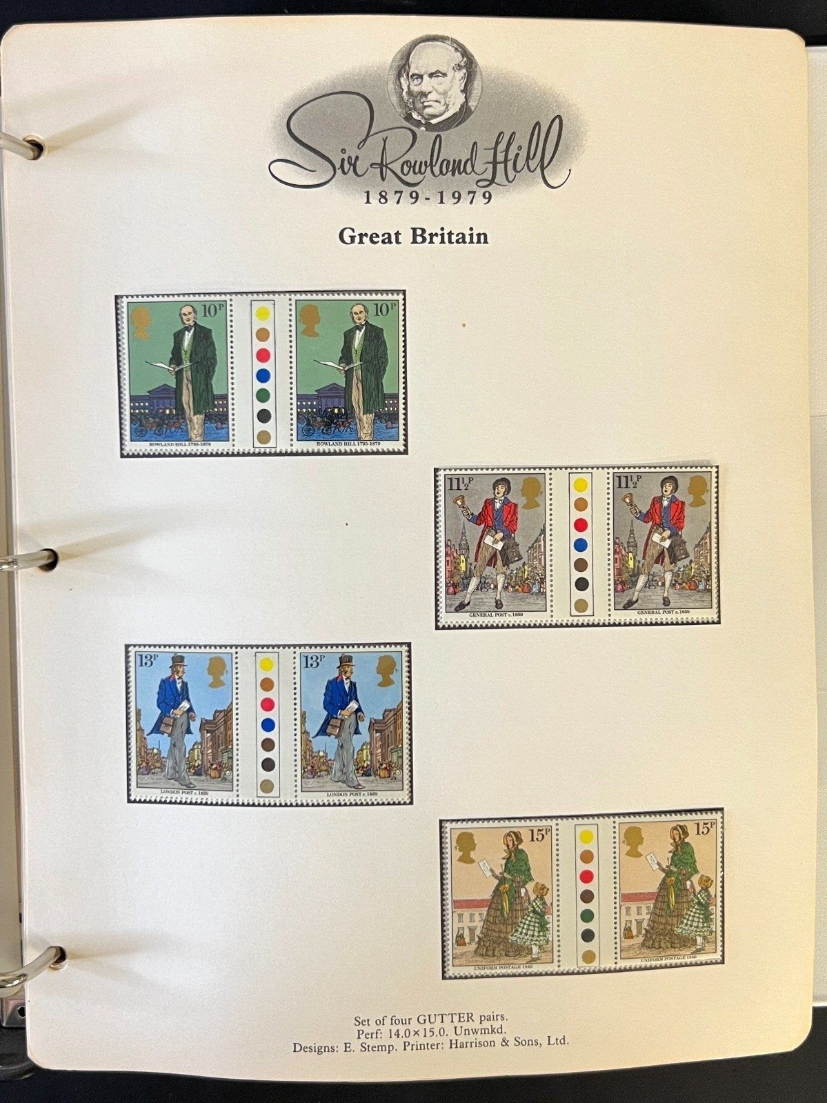 Sir Rowland Hill Penny Black World Stamp Collection Album MNH 1879-1979 ZAYIX