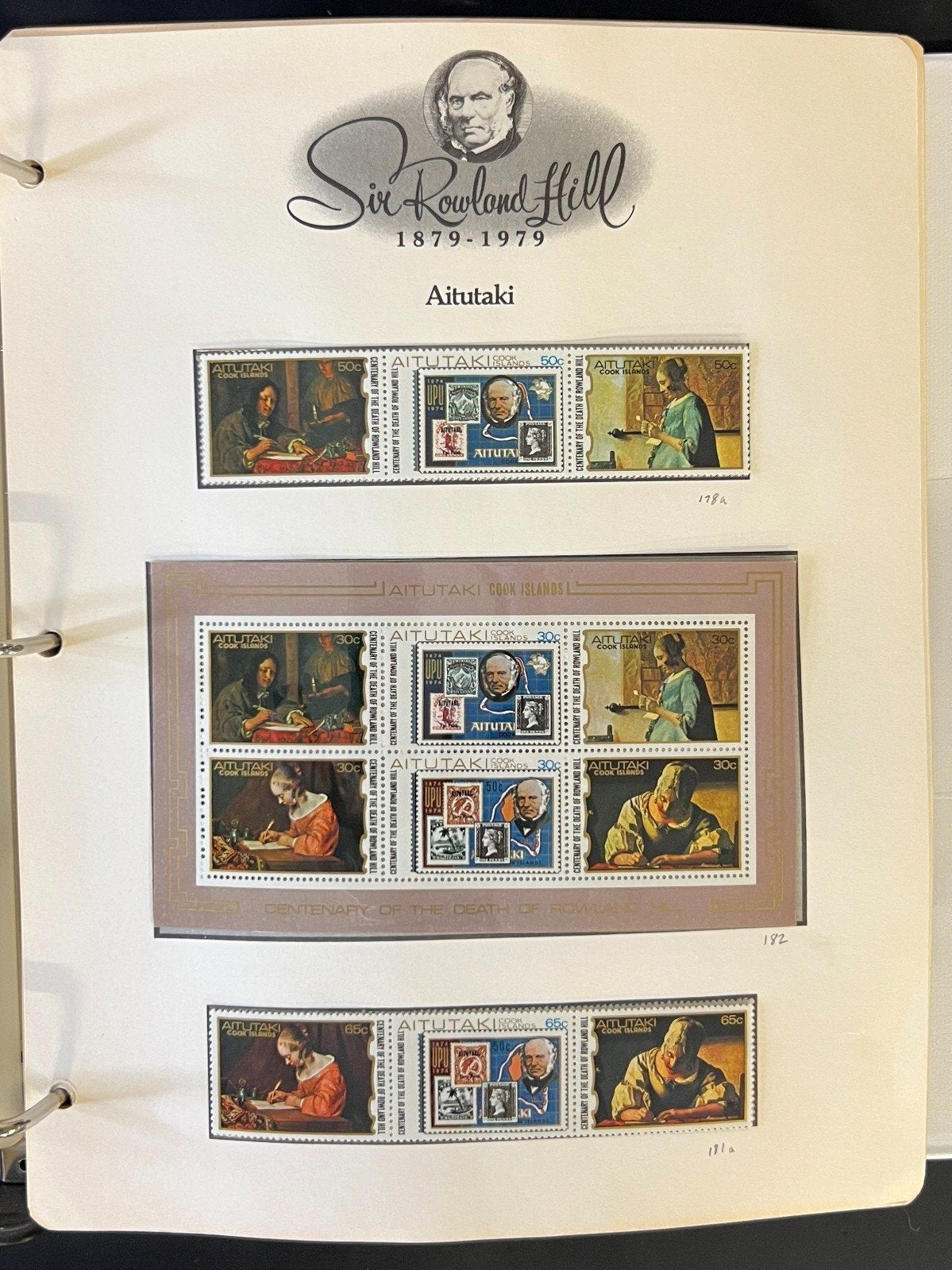 Sir Rowland Hill Penny Black World Stamp Collection Album MNH 1879-1979 ZAYIX