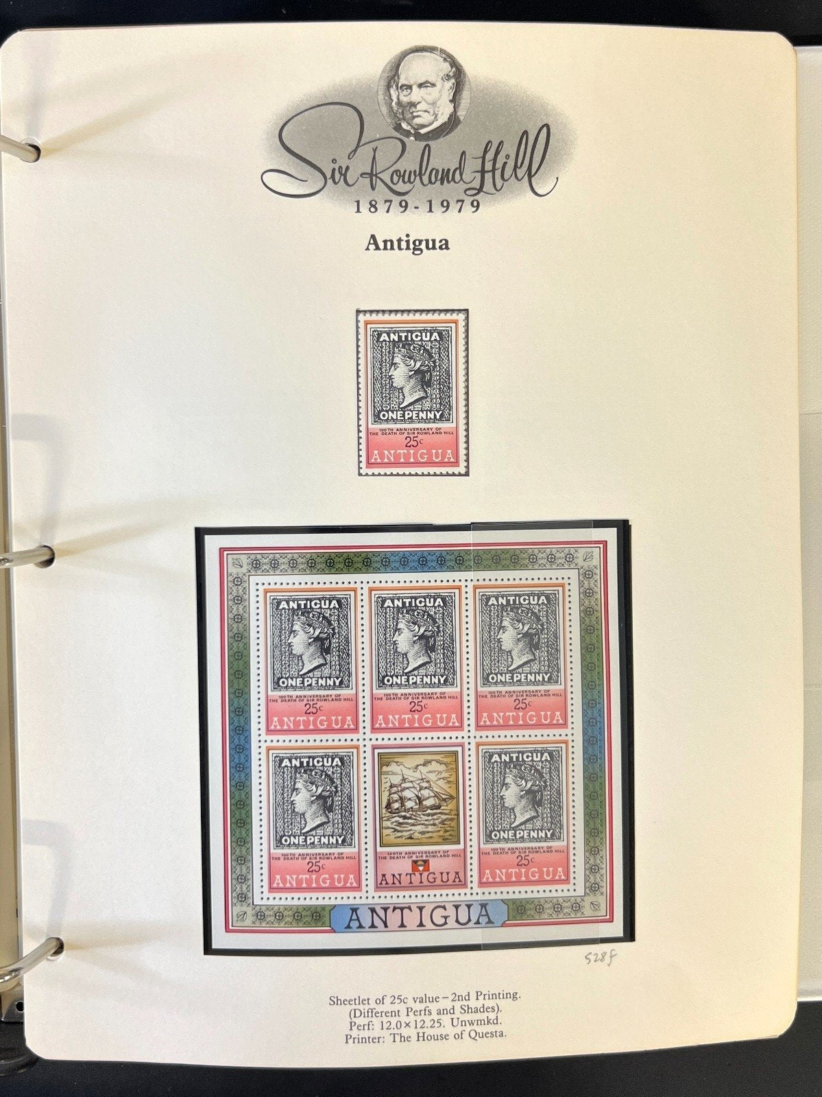 Sir Rowland Hill Penny Black World Stamp Collection Album MNH 1879-1979 ZAYIX