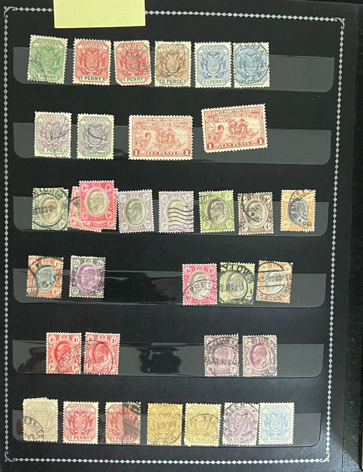 Orange River Colony & Zululand Stamp Collection Stock Book Used ZAYIX