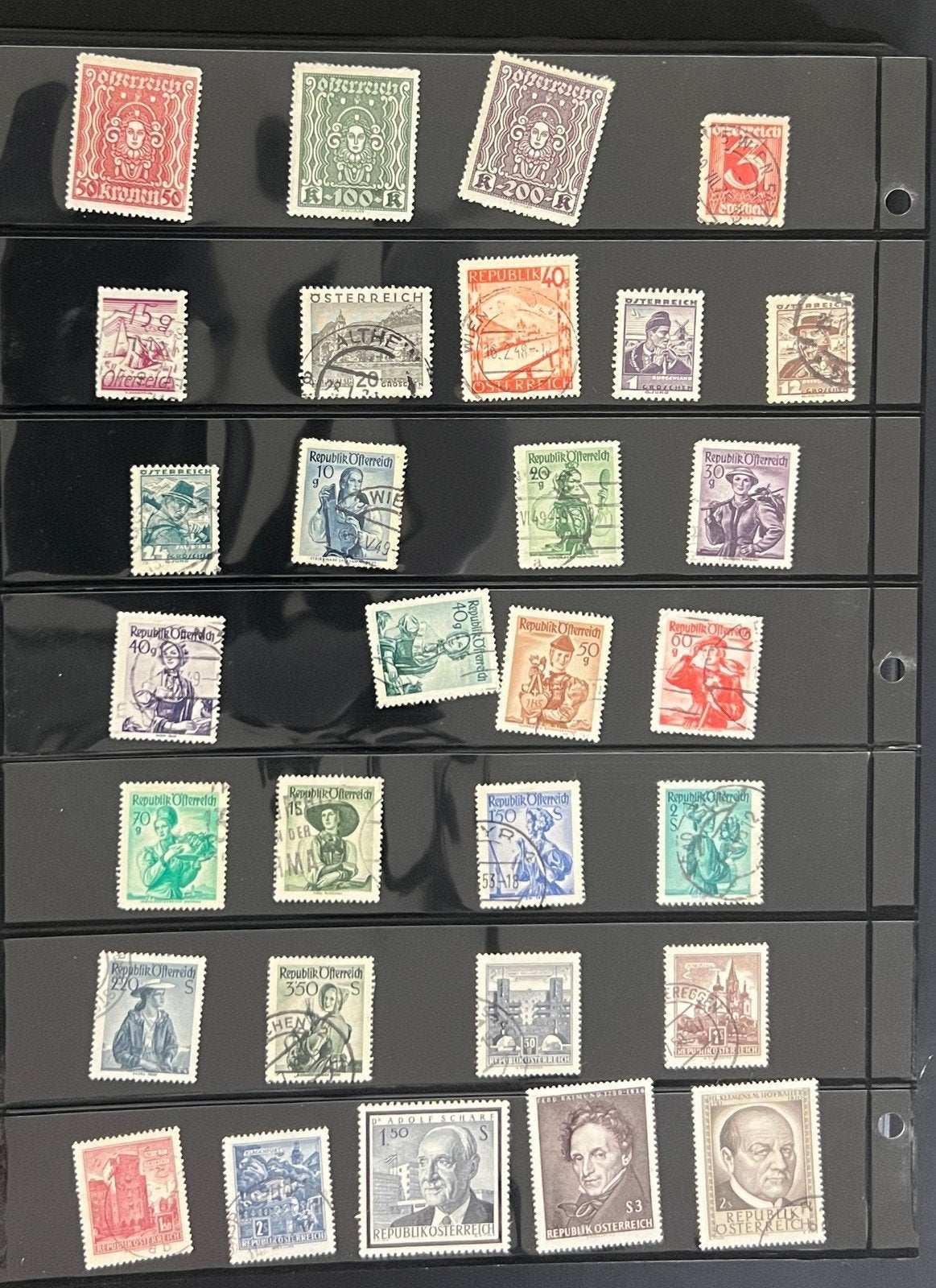 B-F Countries World Wide Stamp Collection 28 Stock Pages Mint & Used ZAYIX