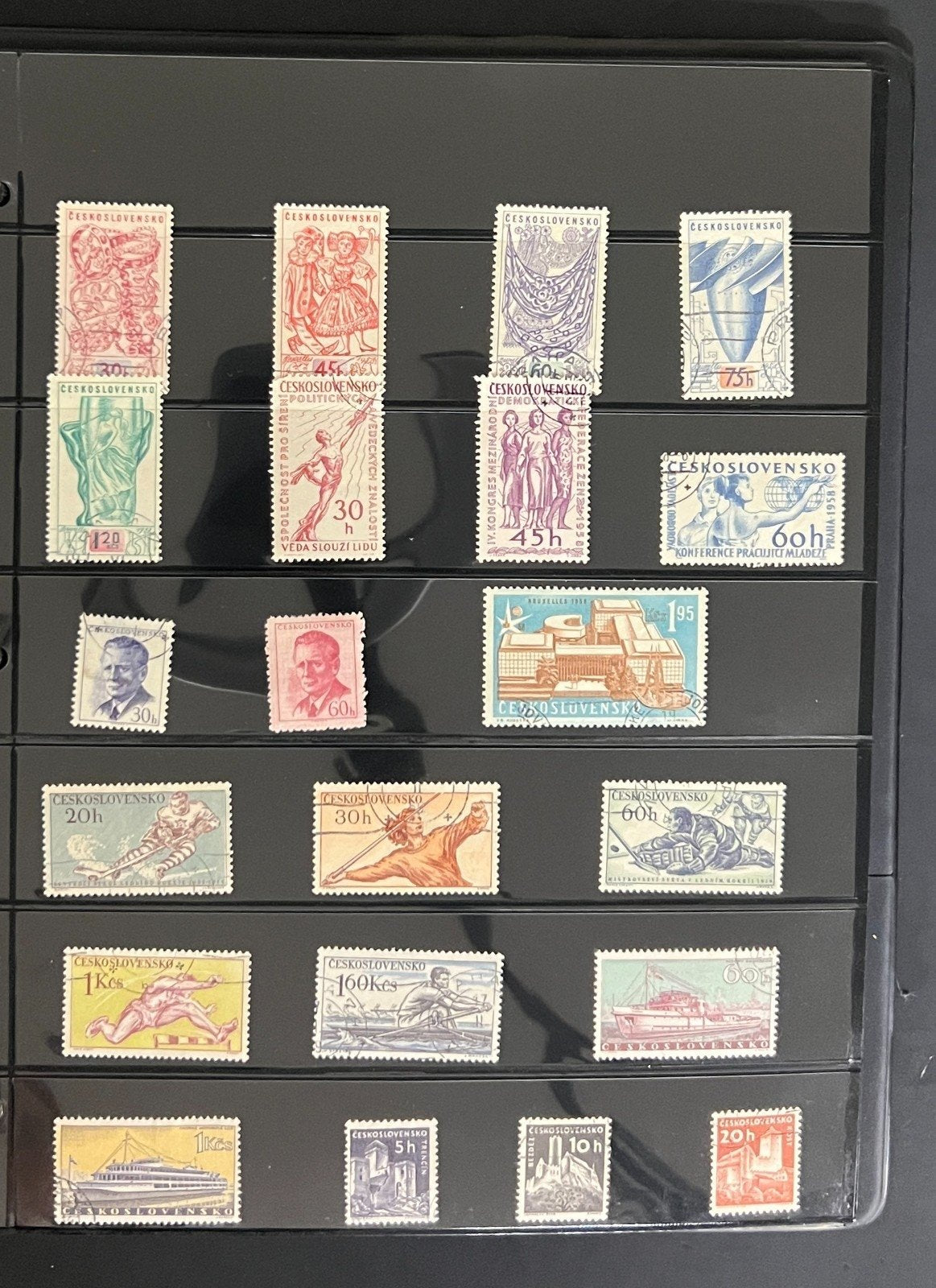 B-F Countries World Wide Stamp Collection 28 Stock Pages Mint & Used ZAYIX