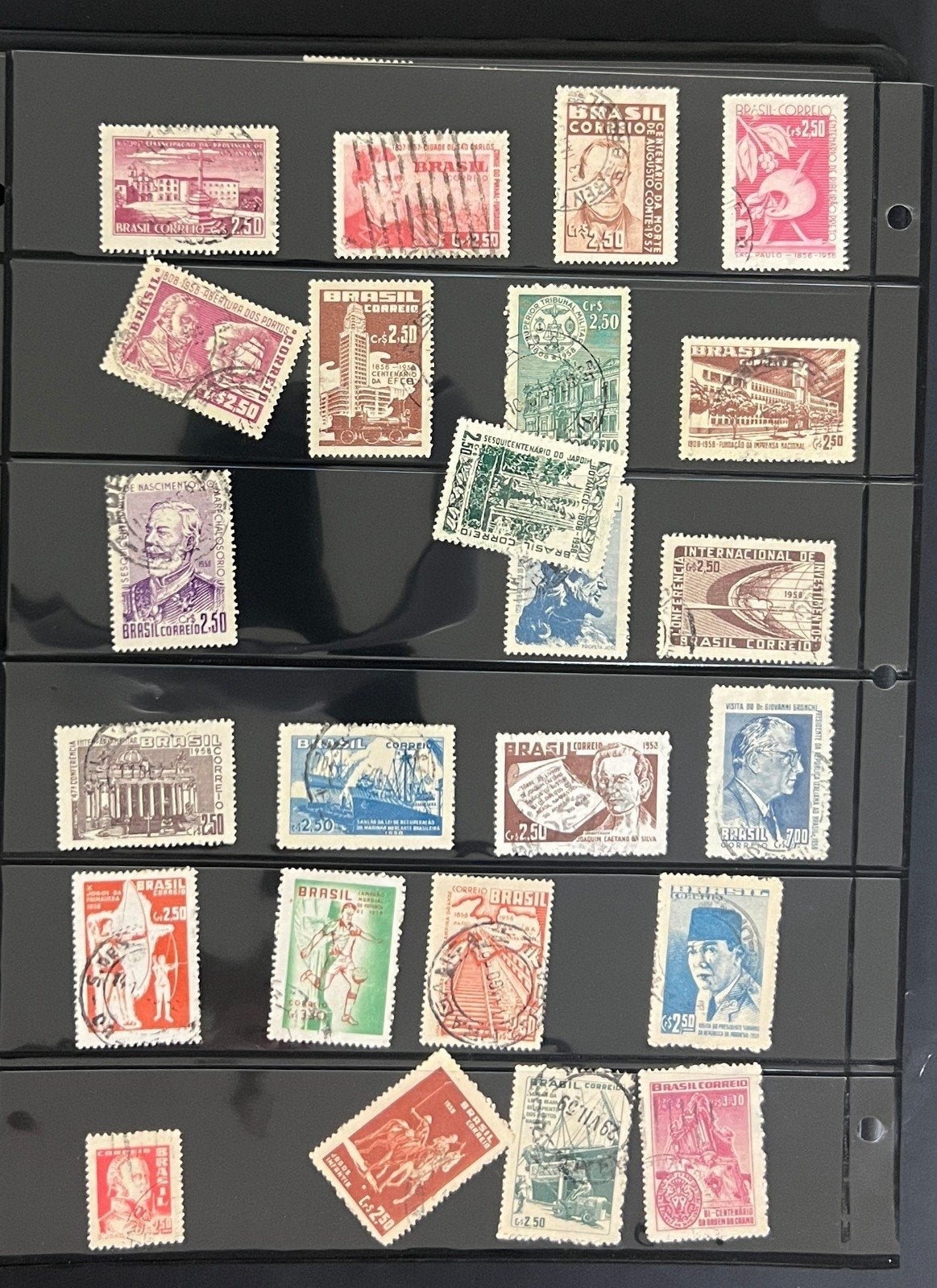 B-F Countries World Wide Stamp Collection 28 Stock Pages Mint & Used ZAYIX
