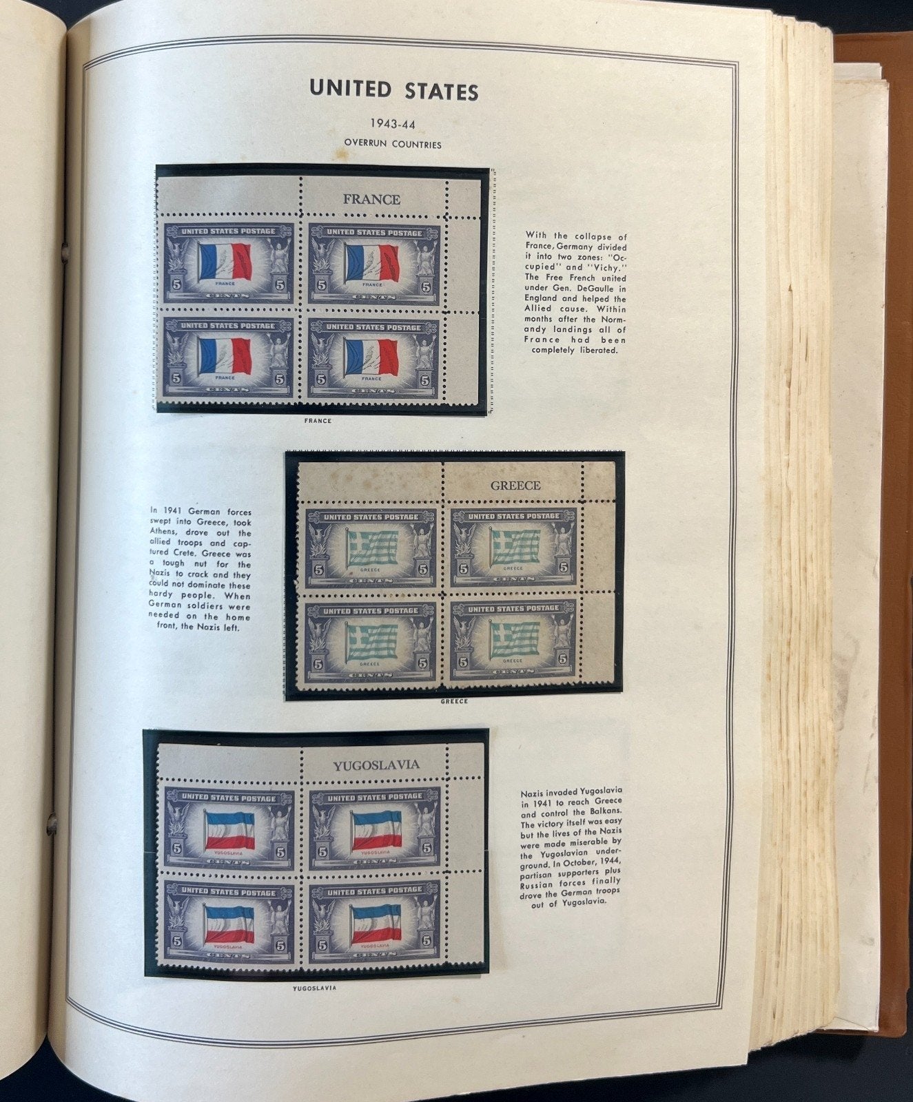 United States Plate Block Stamp Collection Harris Album (MNH) 1901-1963 ZAYIX