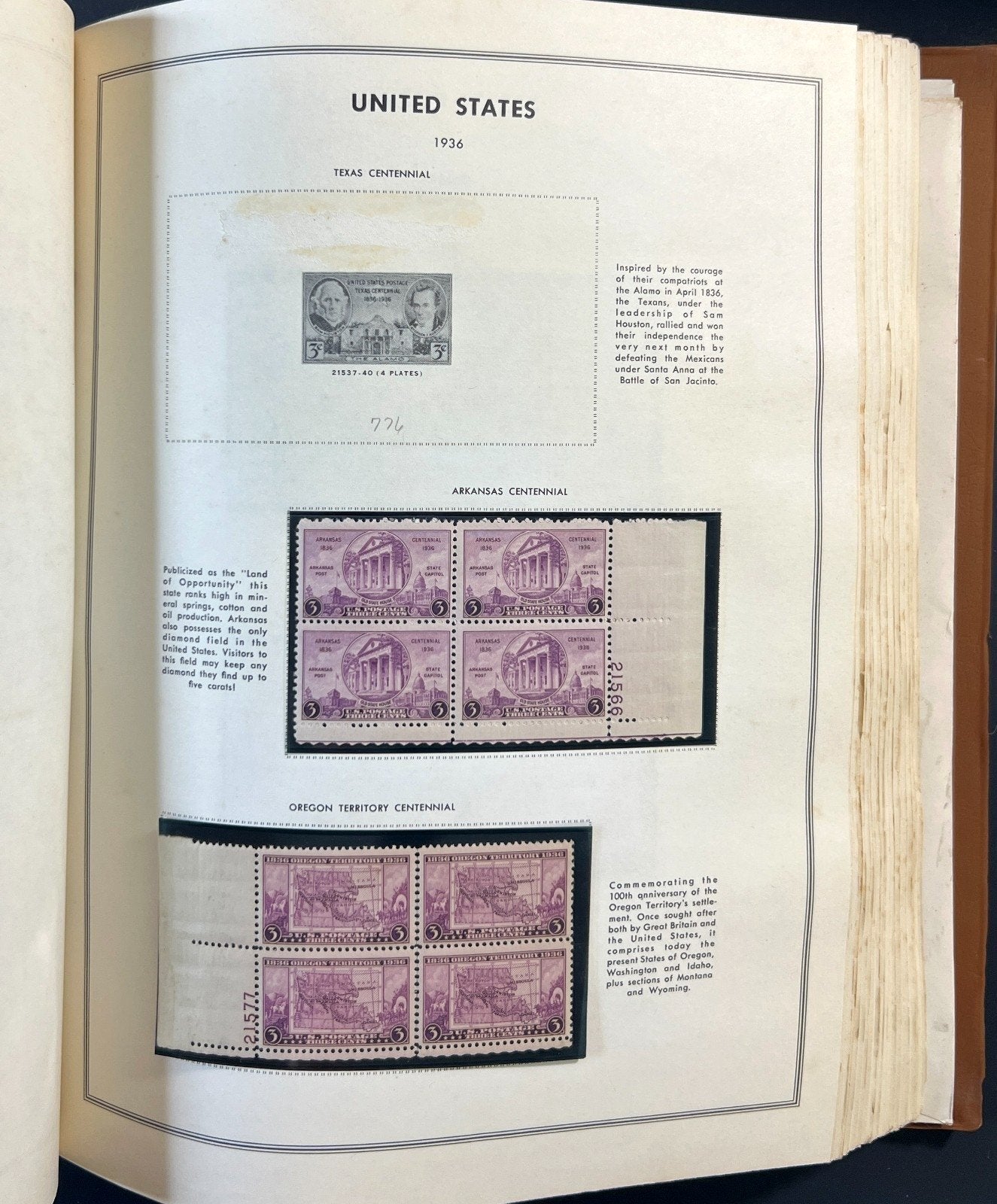 United States Plate Block Stamp Collection Harris Album (MNH) 1901-1963 ZAYIX