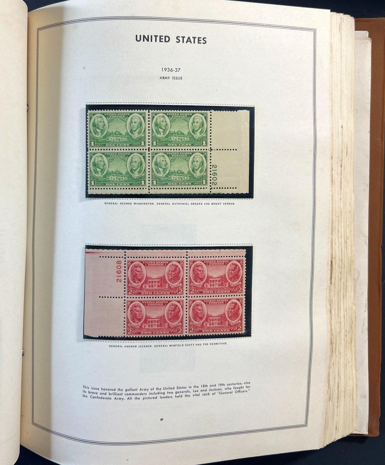 United States Plate Block Stamp Collection Harris Album (MNH) 1901-1963 ZAYIX